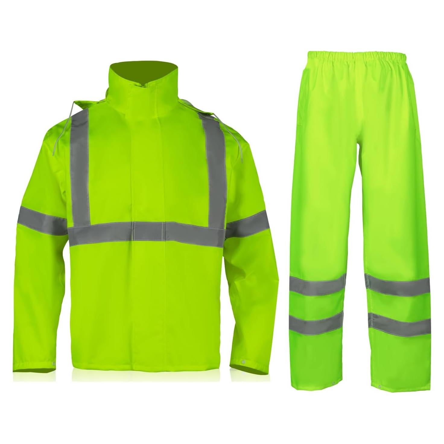 Chaqueta de Lluvia Hi Vis VENDACE Impermeable L/XL Amarillo