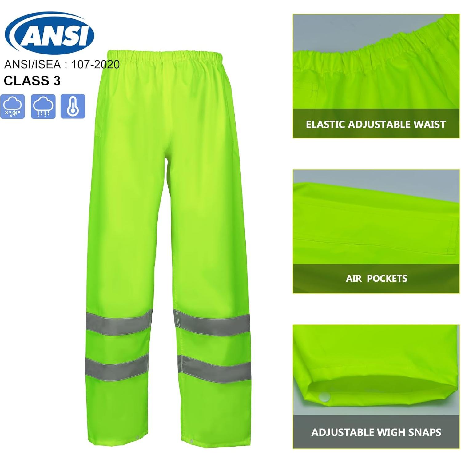 Chaqueta de Lluvia Hi Vis VENDACE Impermeable L/XL Amarillo