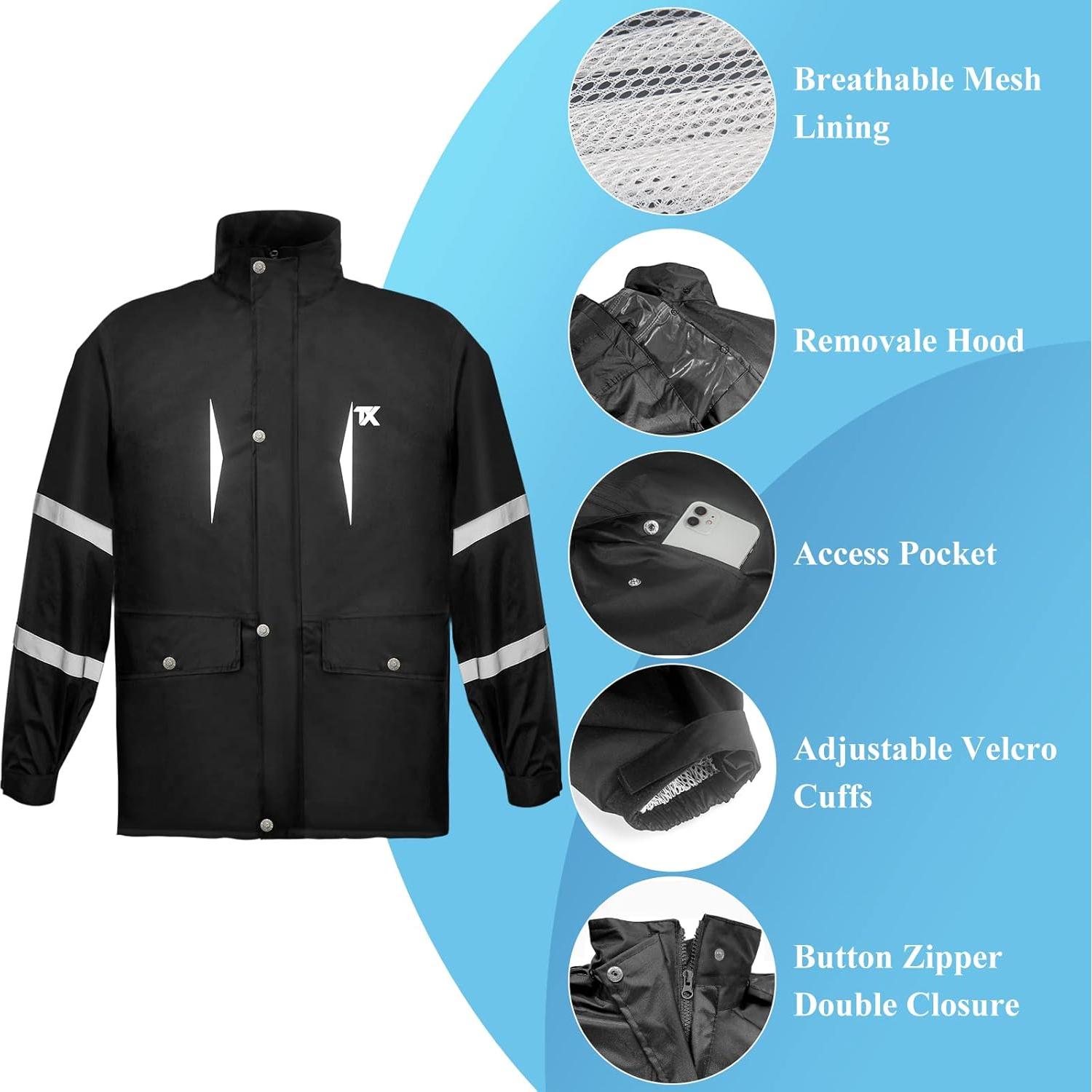 Traje de Lluvia Impermeable para Hombres TaihuaXin 4X Grande
