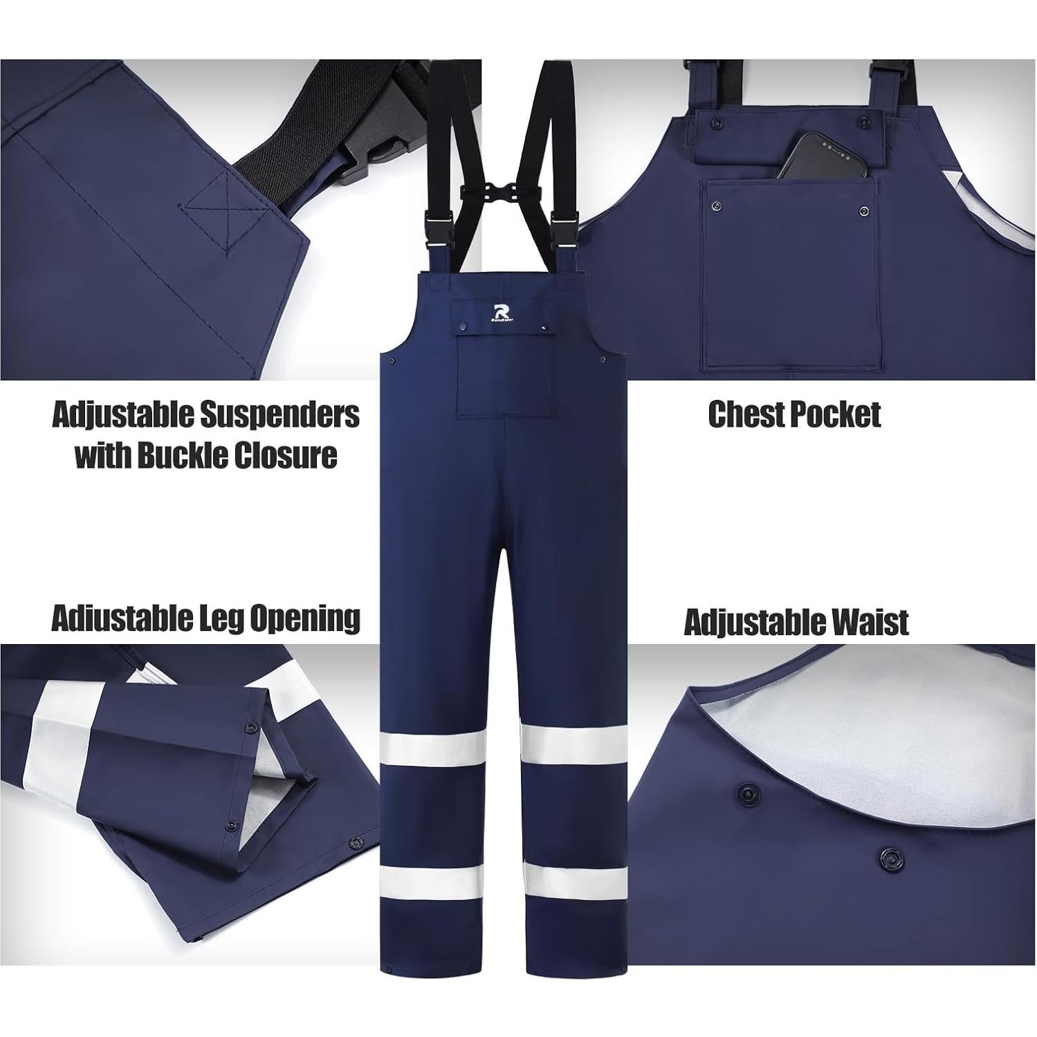 Traje de Lluvia Impermeable RainRider Unisex XX-Large Marino