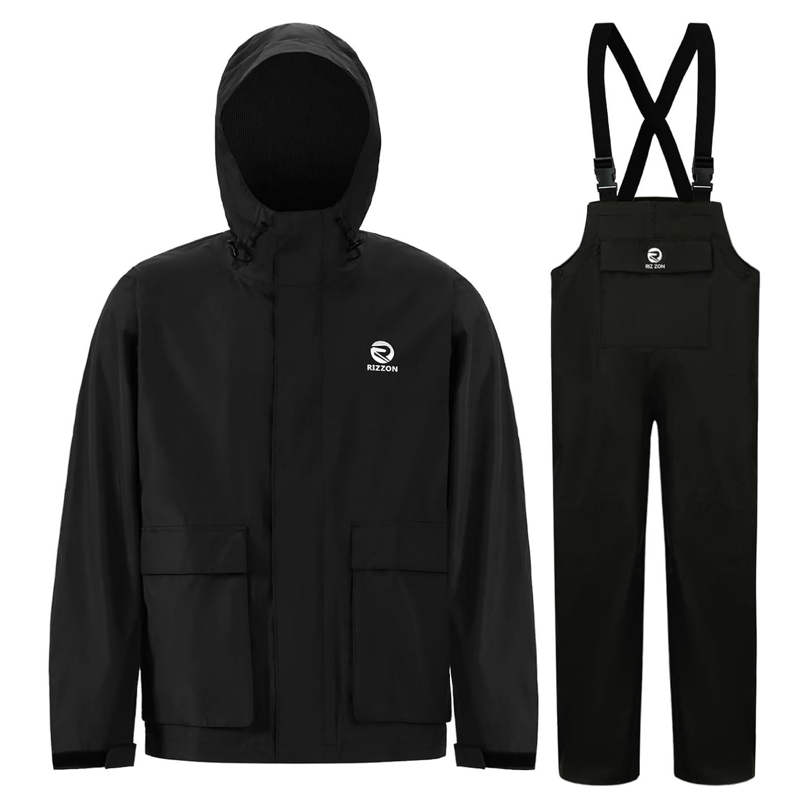 Traje de Lluvia Rizzon Impermeable Adulto Unisex Negro
