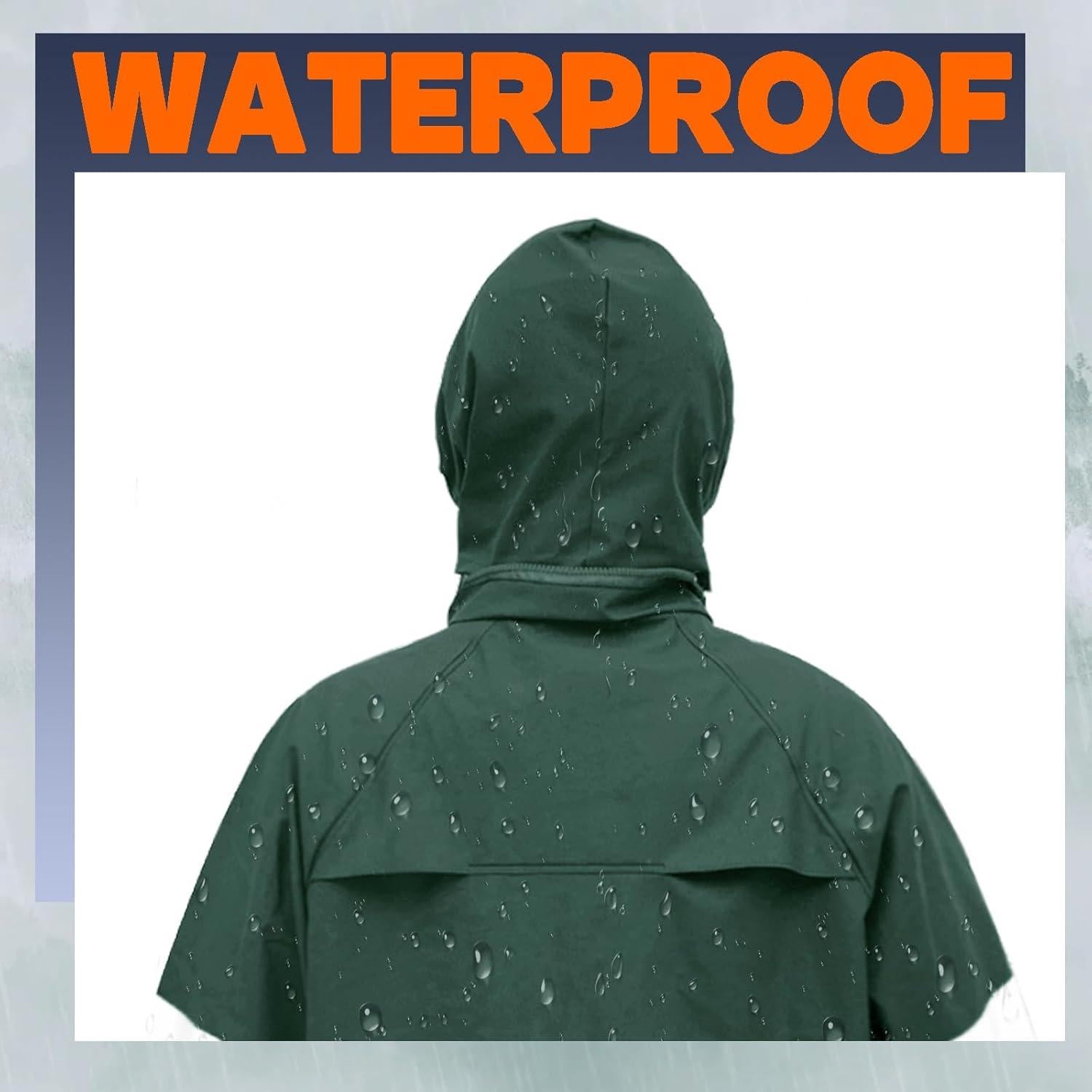 Traje de Lluvia Impermeable RainRider RR01 Unisex Verde Grande