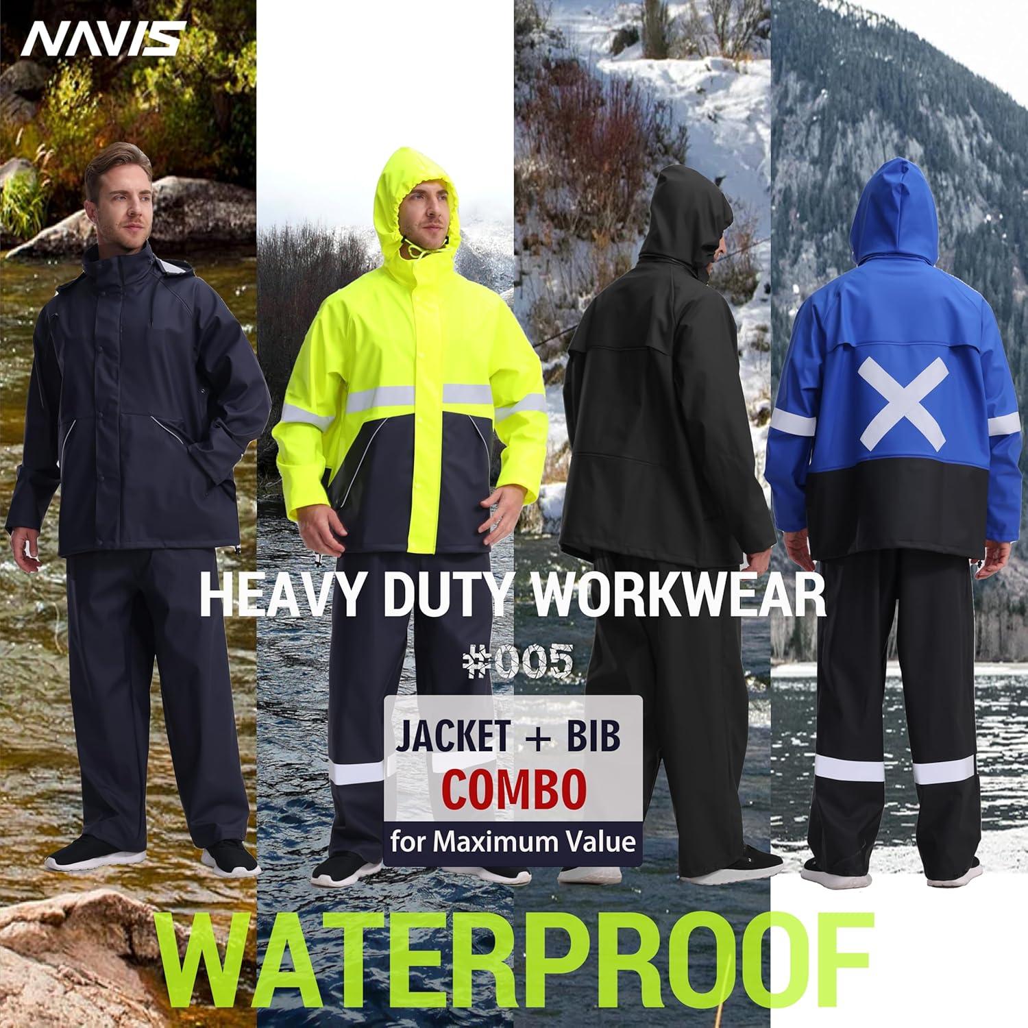 Traje de Lluvia para Hombres Navis Marine XX-Large Verde Oscuro