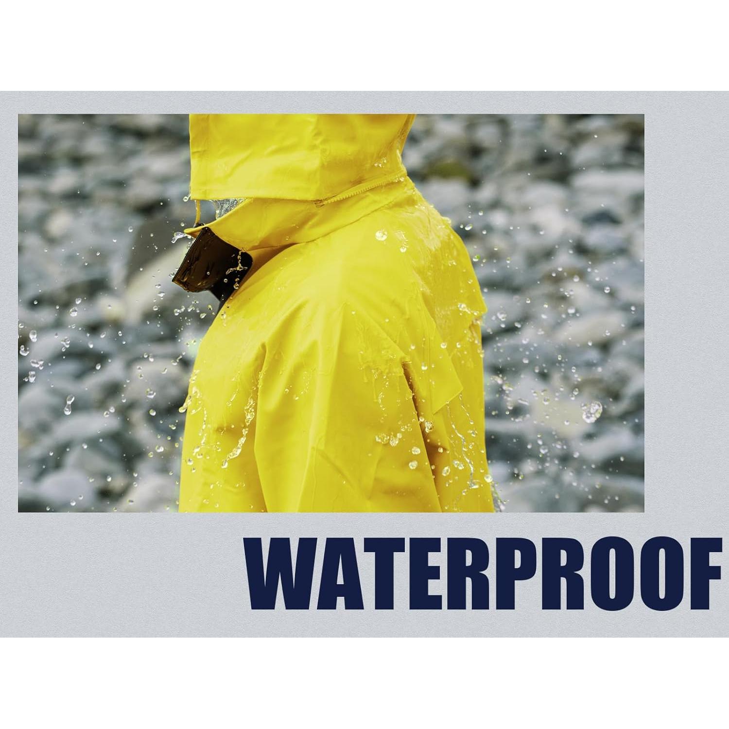 Traje de Lluvia Impermeable RainRider Unisex Fluorescente