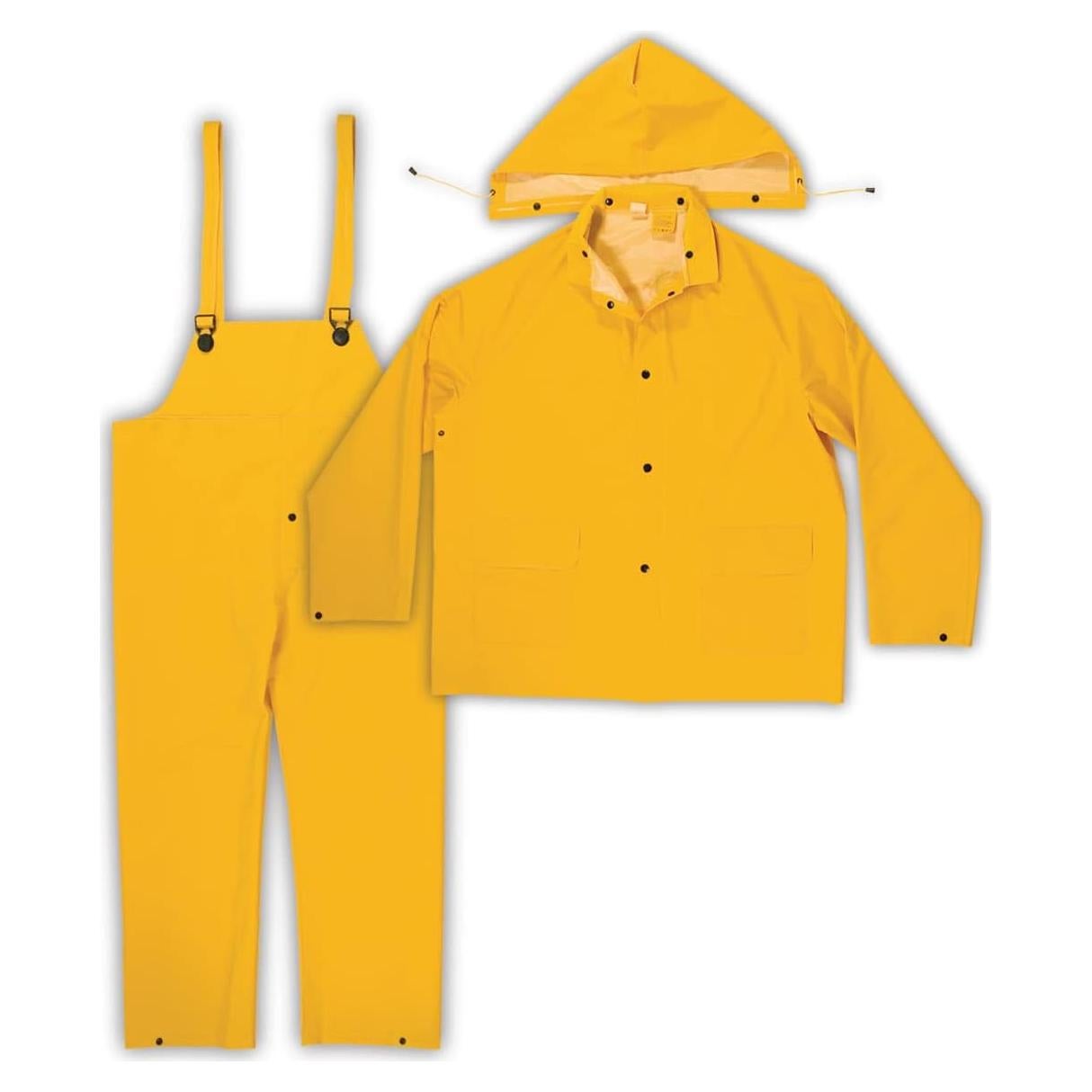 Traje de Lluvia Pesado PVC Custom Leathercraft 3 Piezas X Grande Amarillo