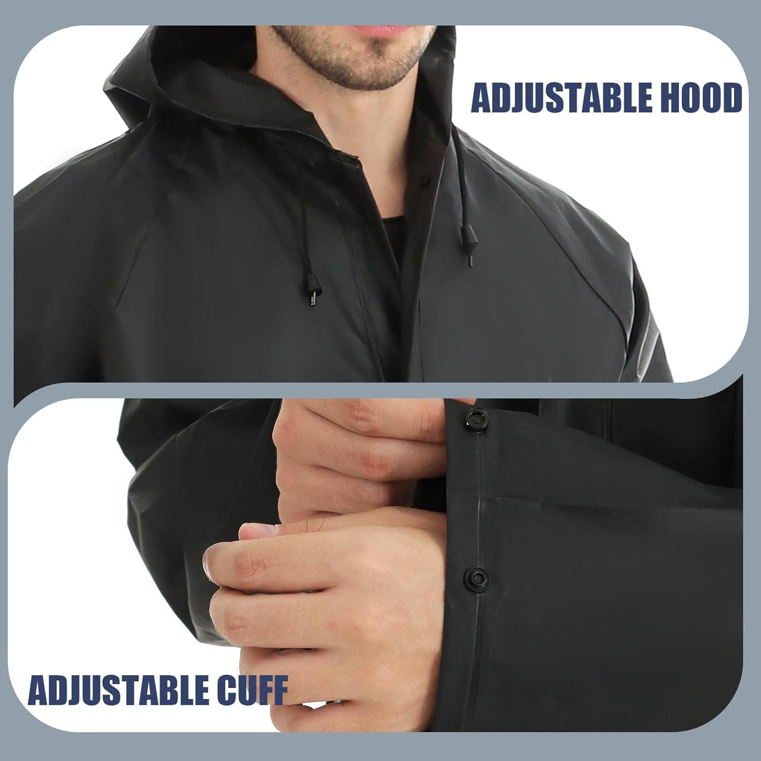 Traje de Lluvia Ultra-Ligero RainRider XX-Large Negro Impermeable