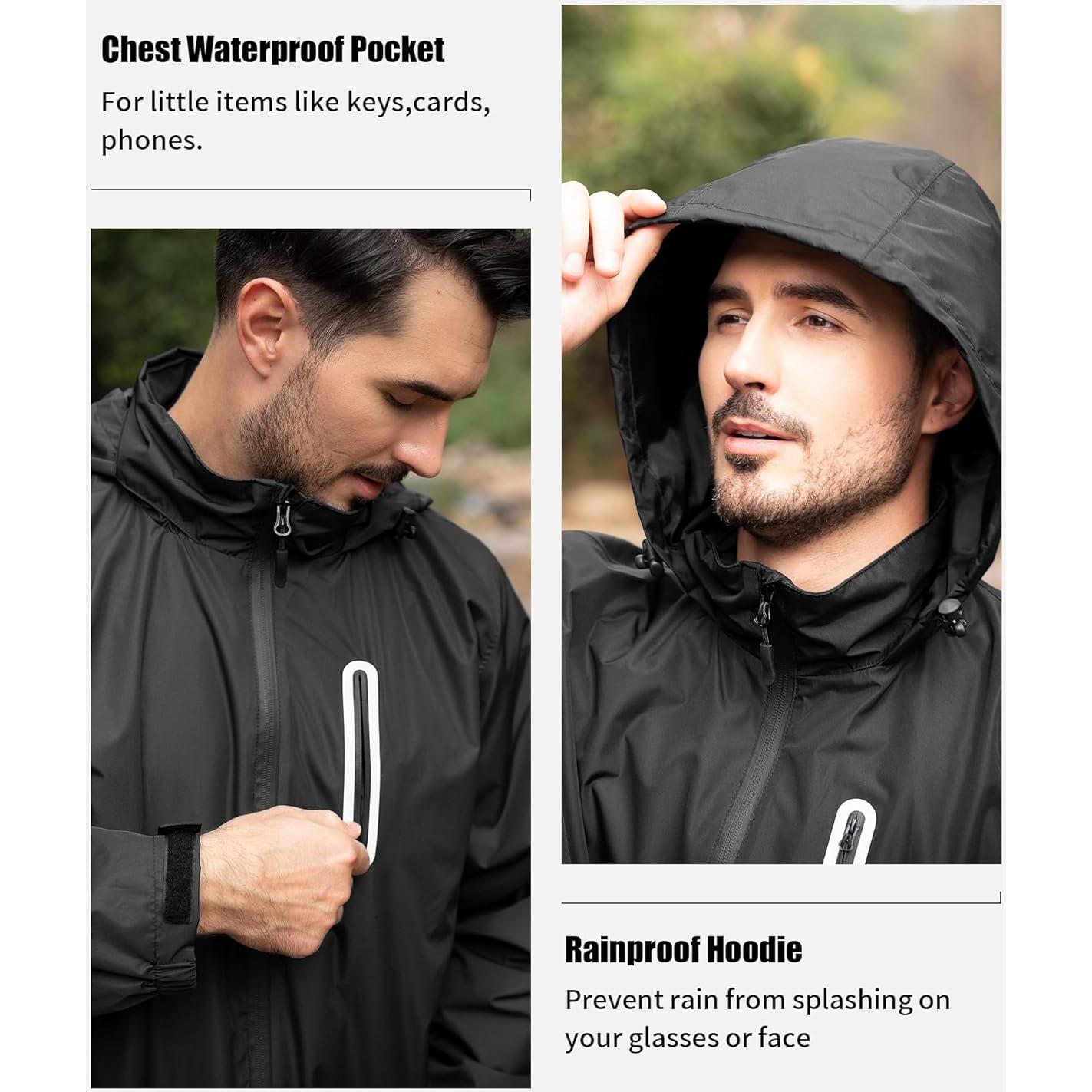 Traje de Lluvia Impermeable SWISSWELL para Hombre - Chaqueta y Pantalón