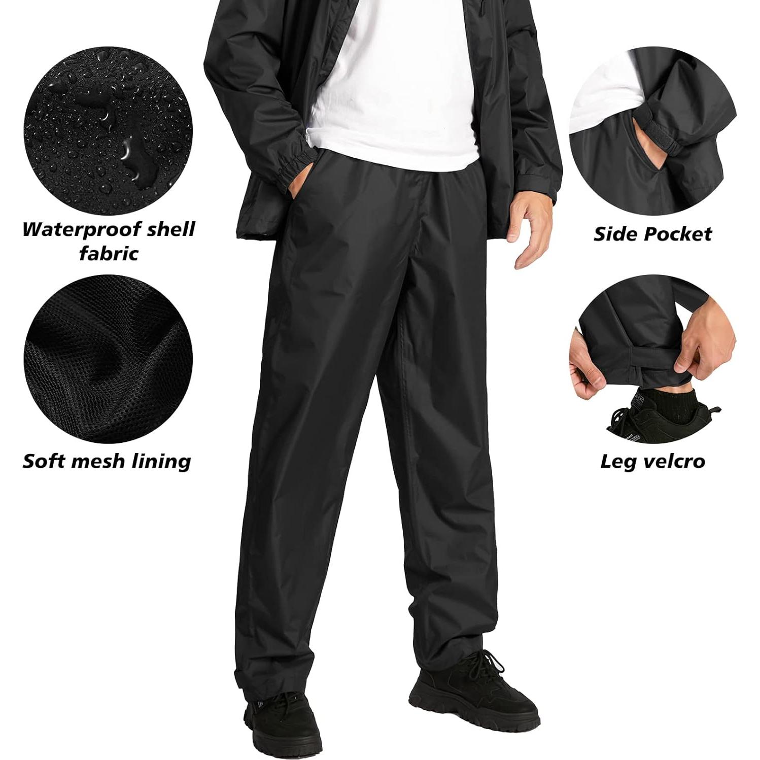 Traje de Lluvia Impermeable SWISSWELL para Hombre - Chaqueta y Pantalón