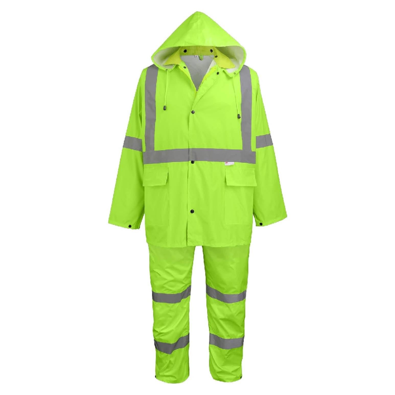 Conjunto de Lluvia Reflectante Global Glove Talla S Amarillo