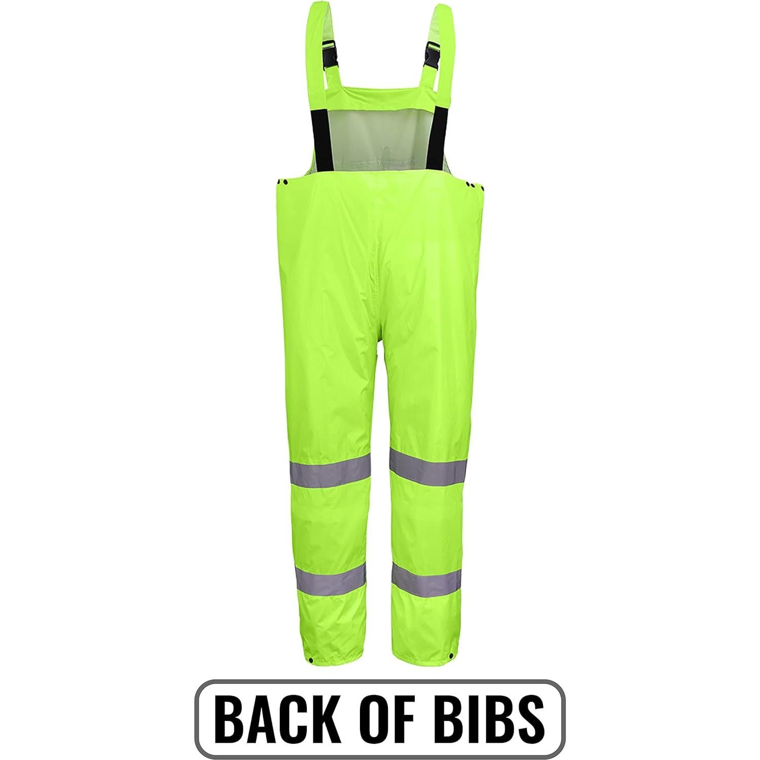 Conjunto de Lluvia Reflectante Global Glove Talla S Amarillo