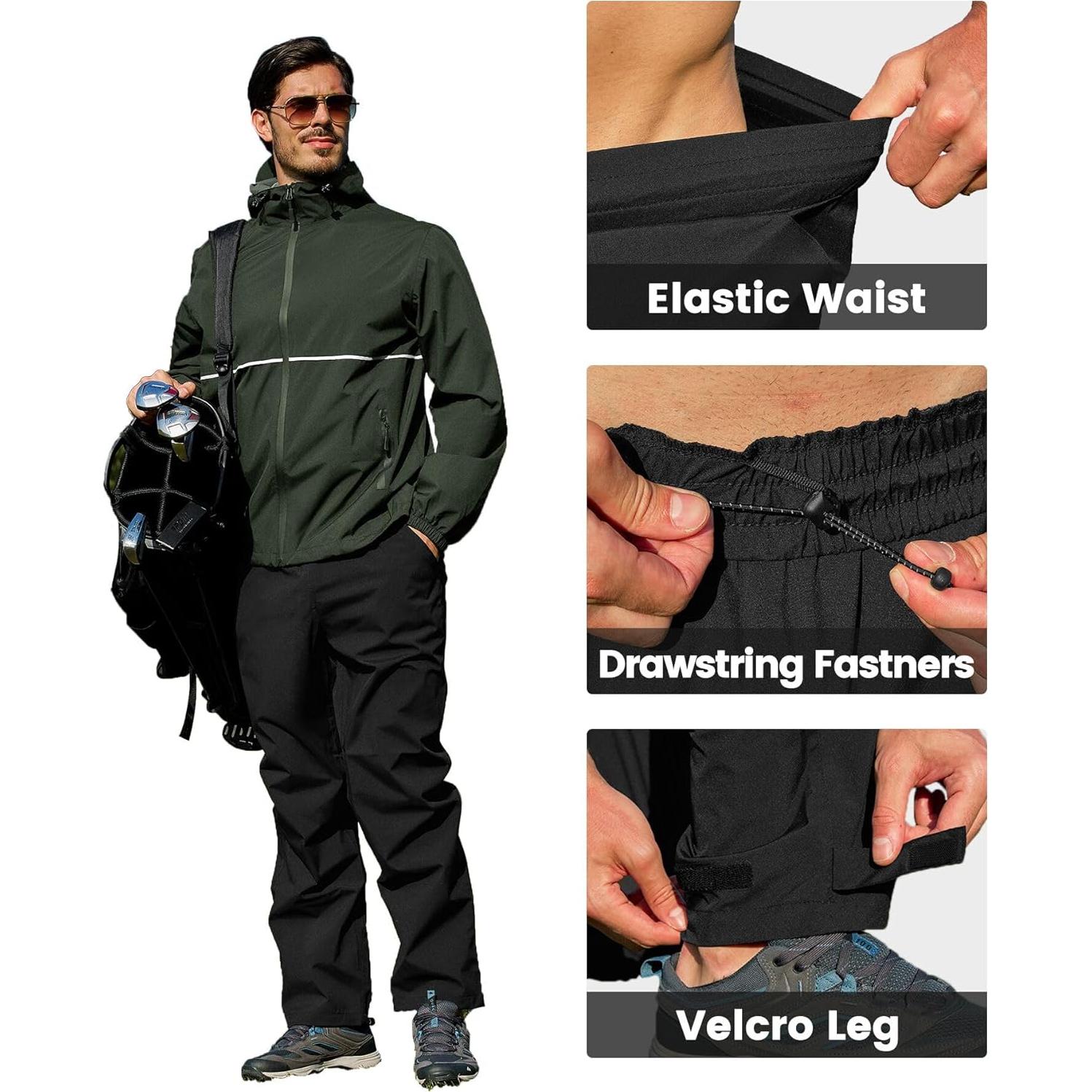 Traje de Lluvia Impermeable Swisswell 2 Piezas Unisex Verde Militar