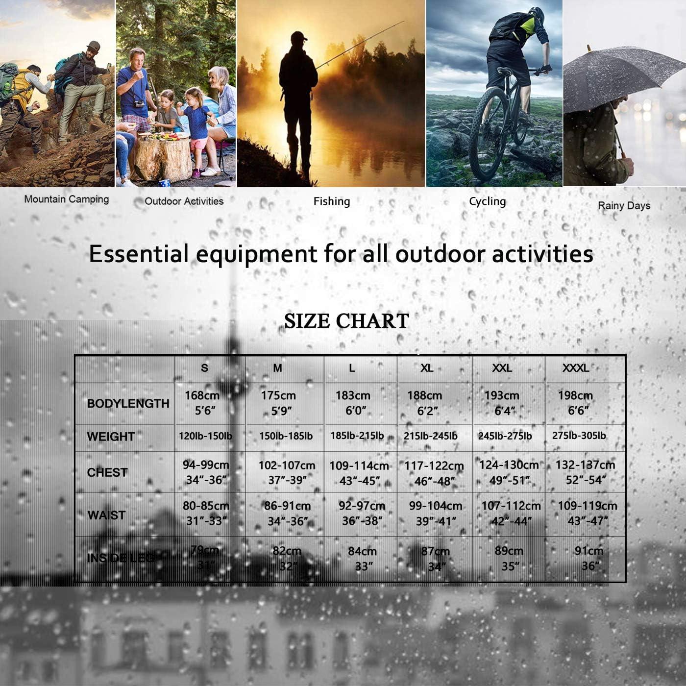 Traje de Lluvia Impermeable Unisex HAOKAISEN 3XL EVA Ligero