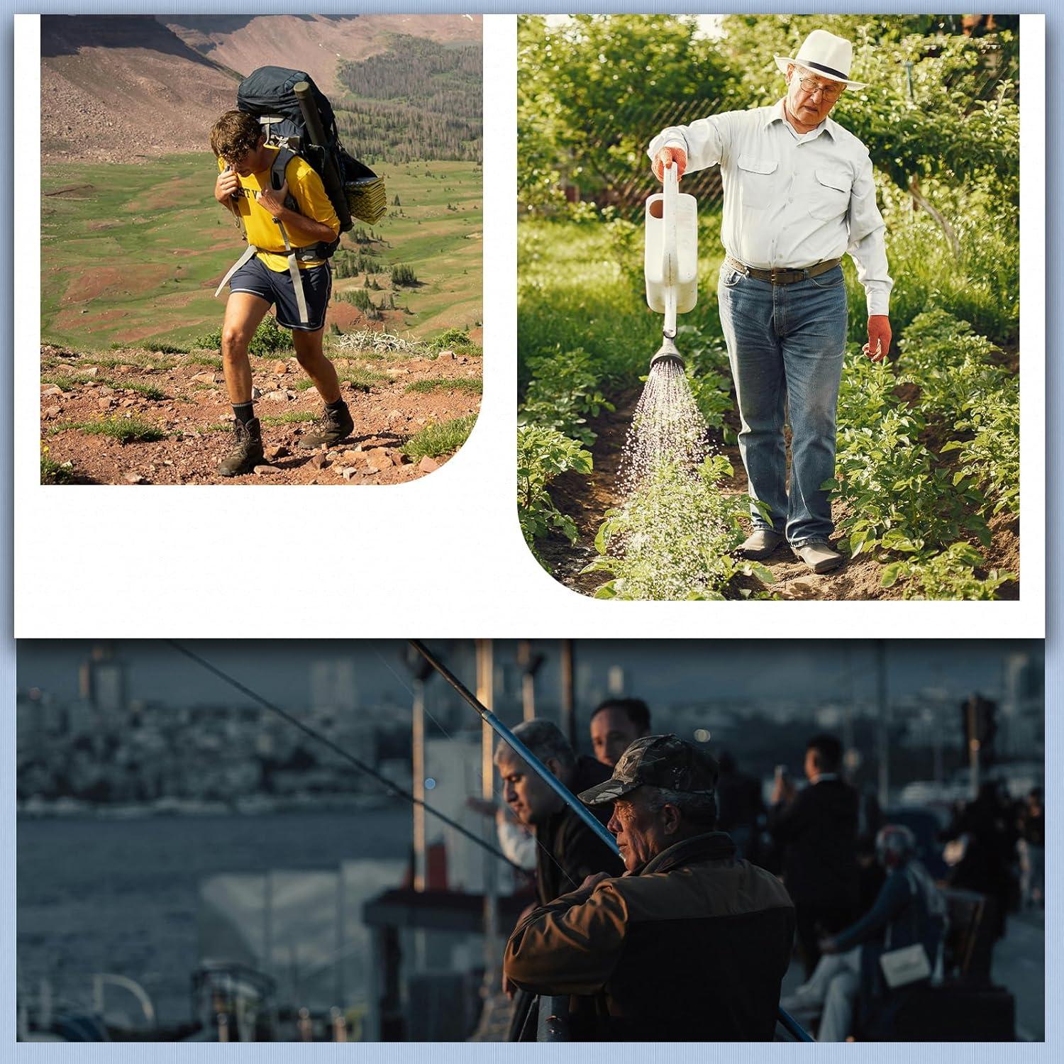 Traje de Lluvia Ultra-Lite Unisex Impermeable 2 Piezas Negro