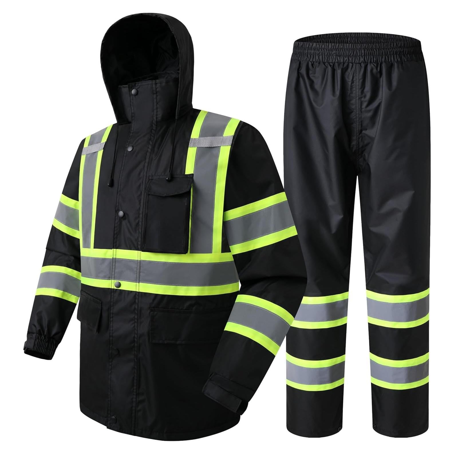 Conjunto Impermeable Reflectante JKSafety - Chaqueta y Pantalones L