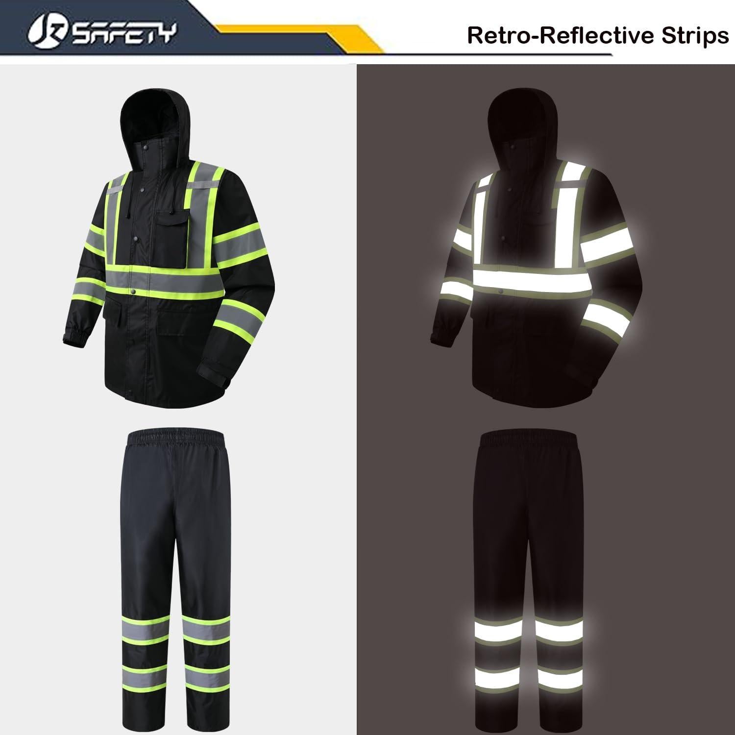 Conjunto Impermeable Reflectante JKSafety - Chaqueta y Pantalones L