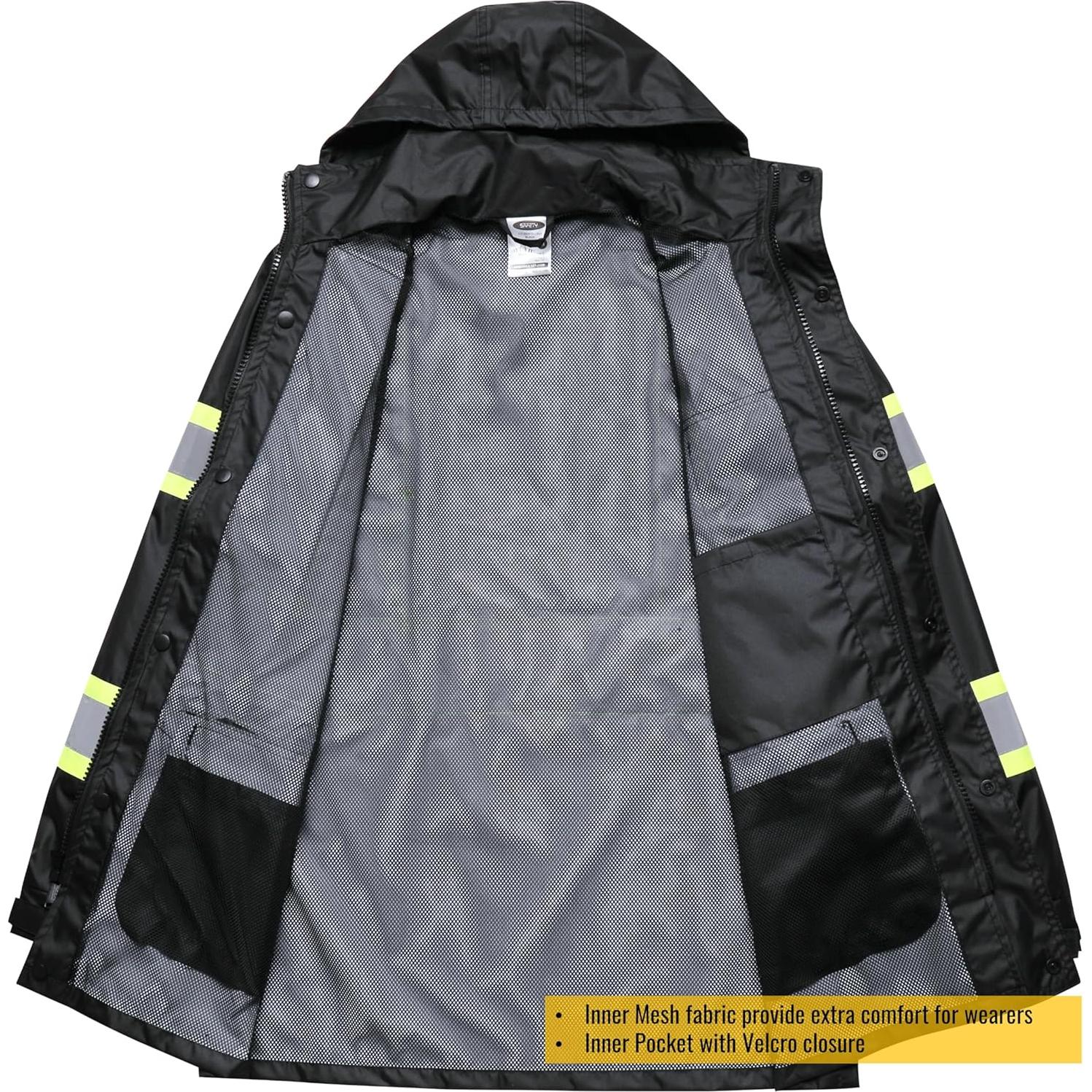 Conjunto Impermeable Reflectante JKSafety - Chaqueta y Pantalones L