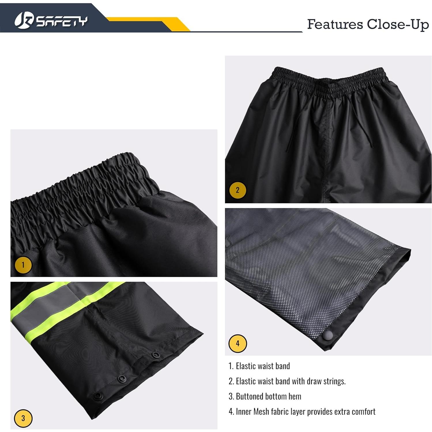 Conjunto Impermeable Reflectante JKSafety - Chaqueta y Pantalones L