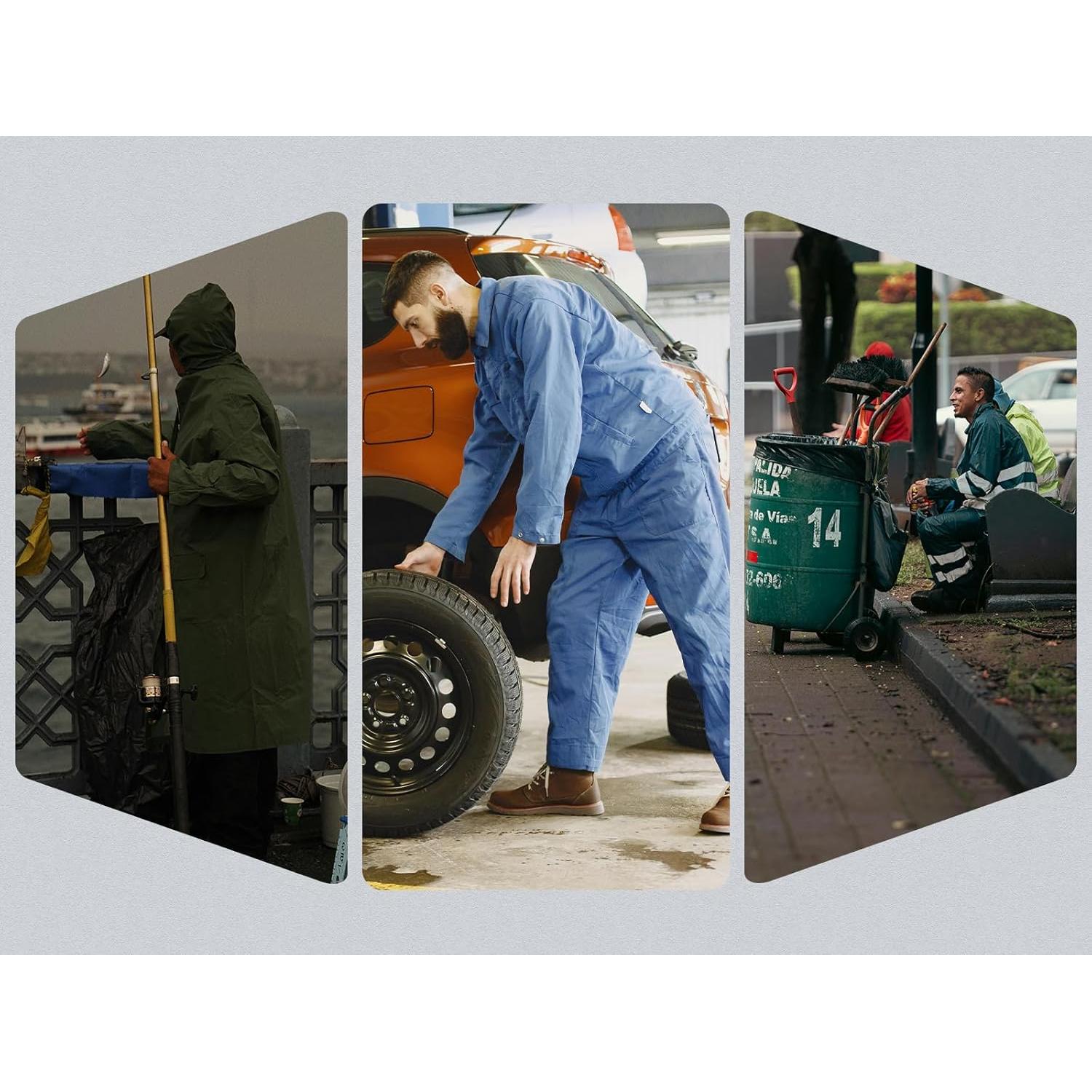 Traje de Lluvia Rizzon Unisex Impermeable Hi-Vis Grande