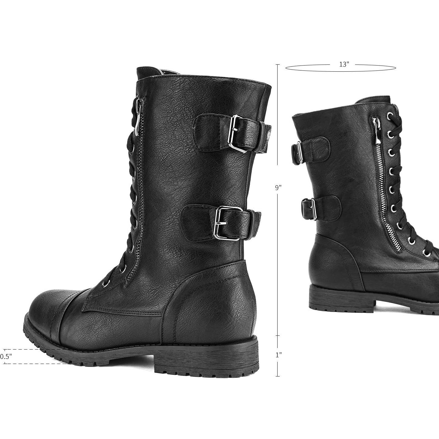 Botas de Combate Militares Dream Pairs para Mujeres 38.5