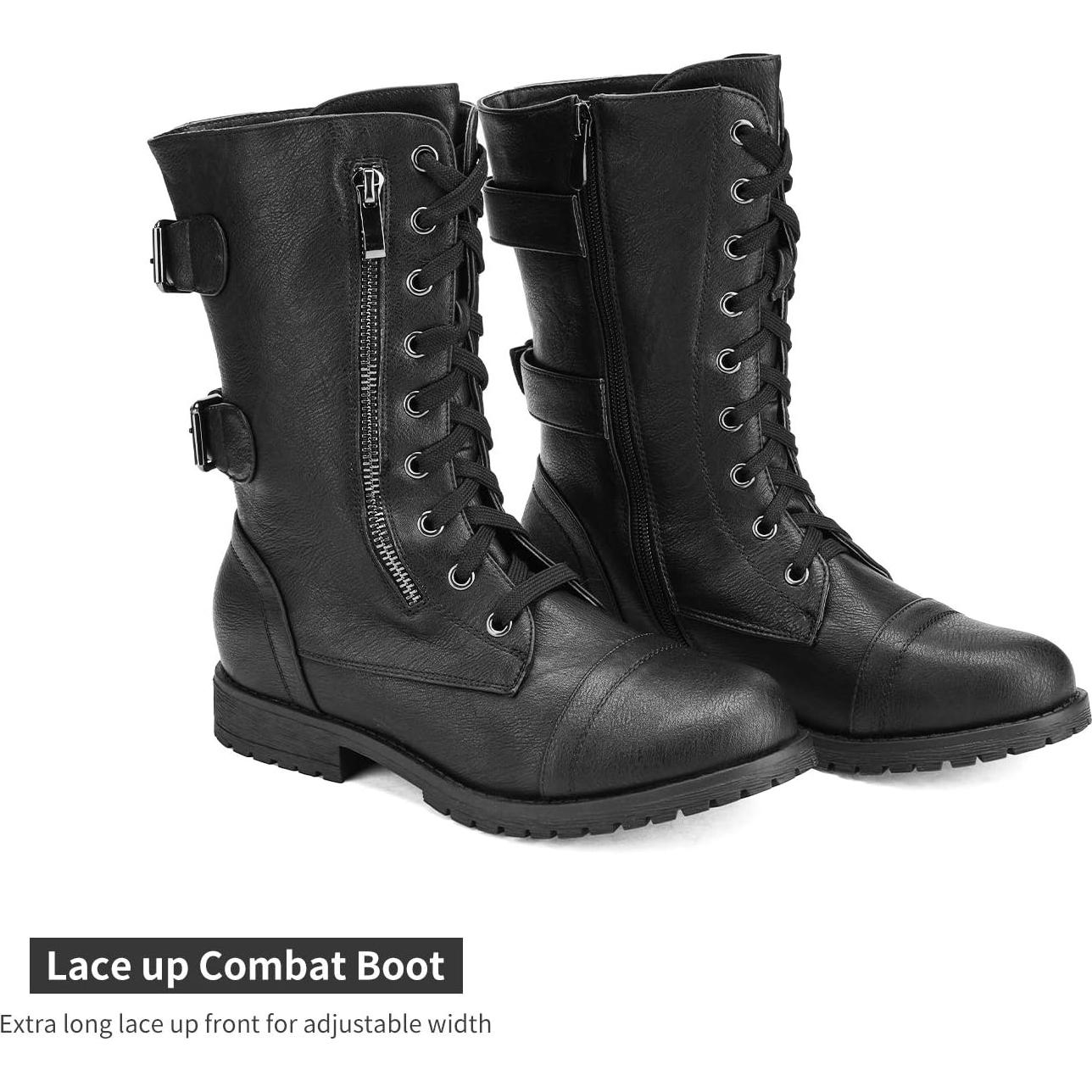 Botas de Combate Militares Dream Pairs para Mujeres 38.5