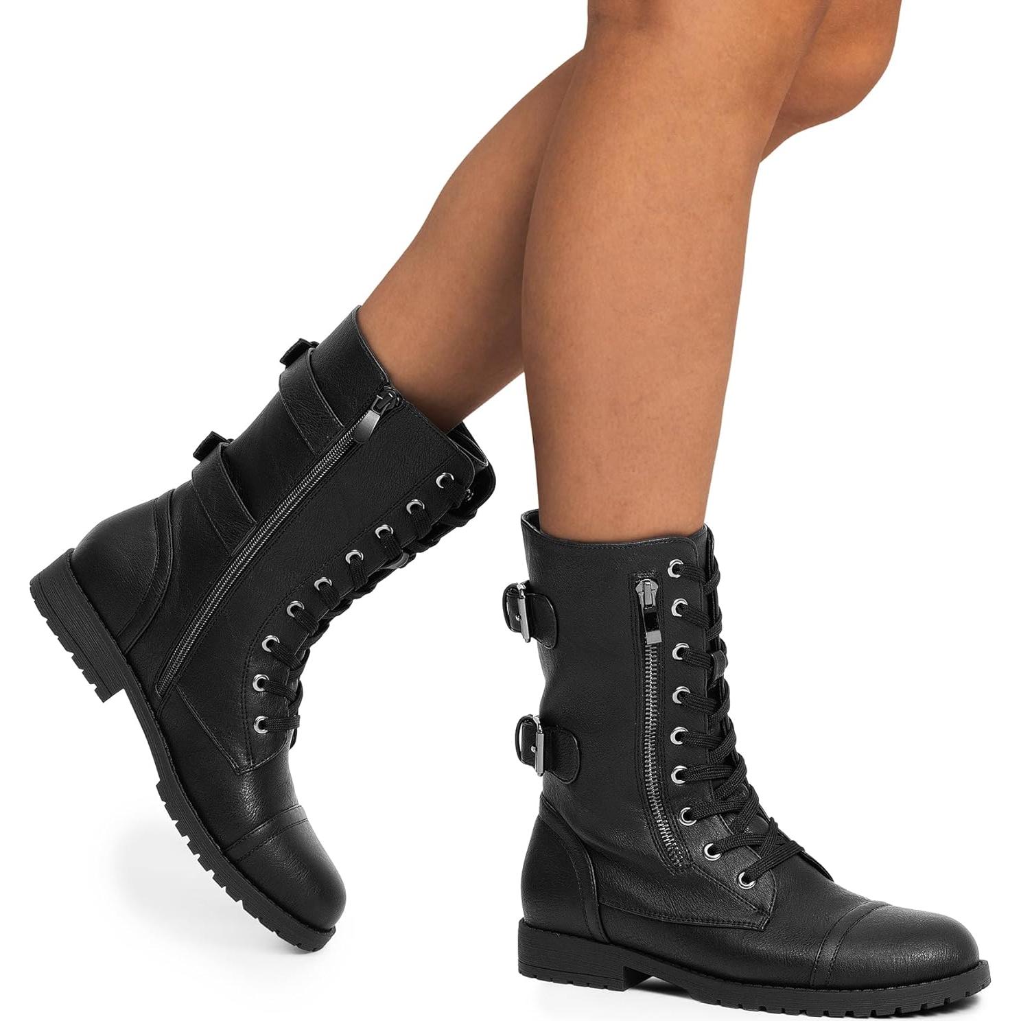 Botas de Combate Militares Dream Pairs para Mujeres 38.5