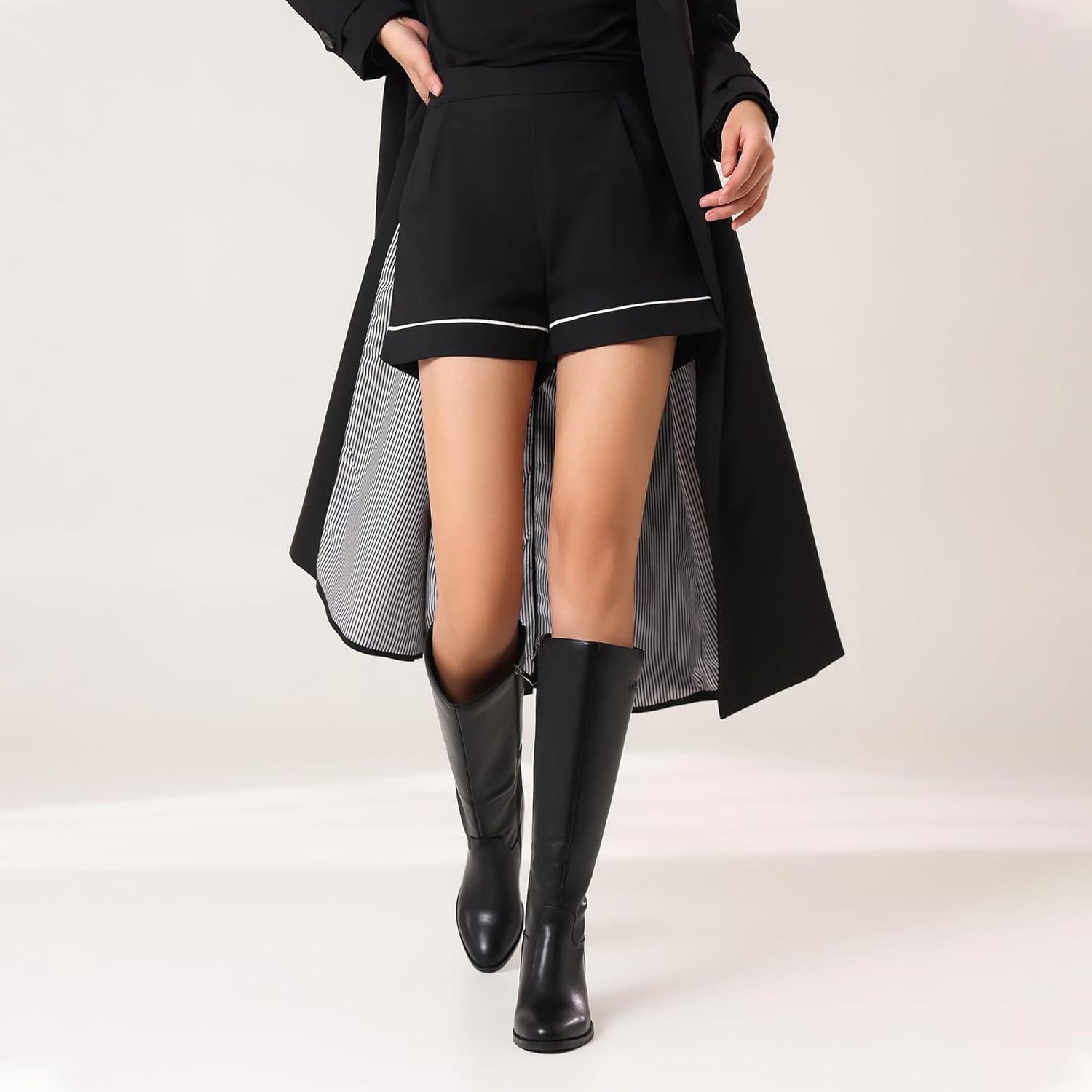 Botas Negras de Tacón para Mujeres Abbleet Stride 41.8cm