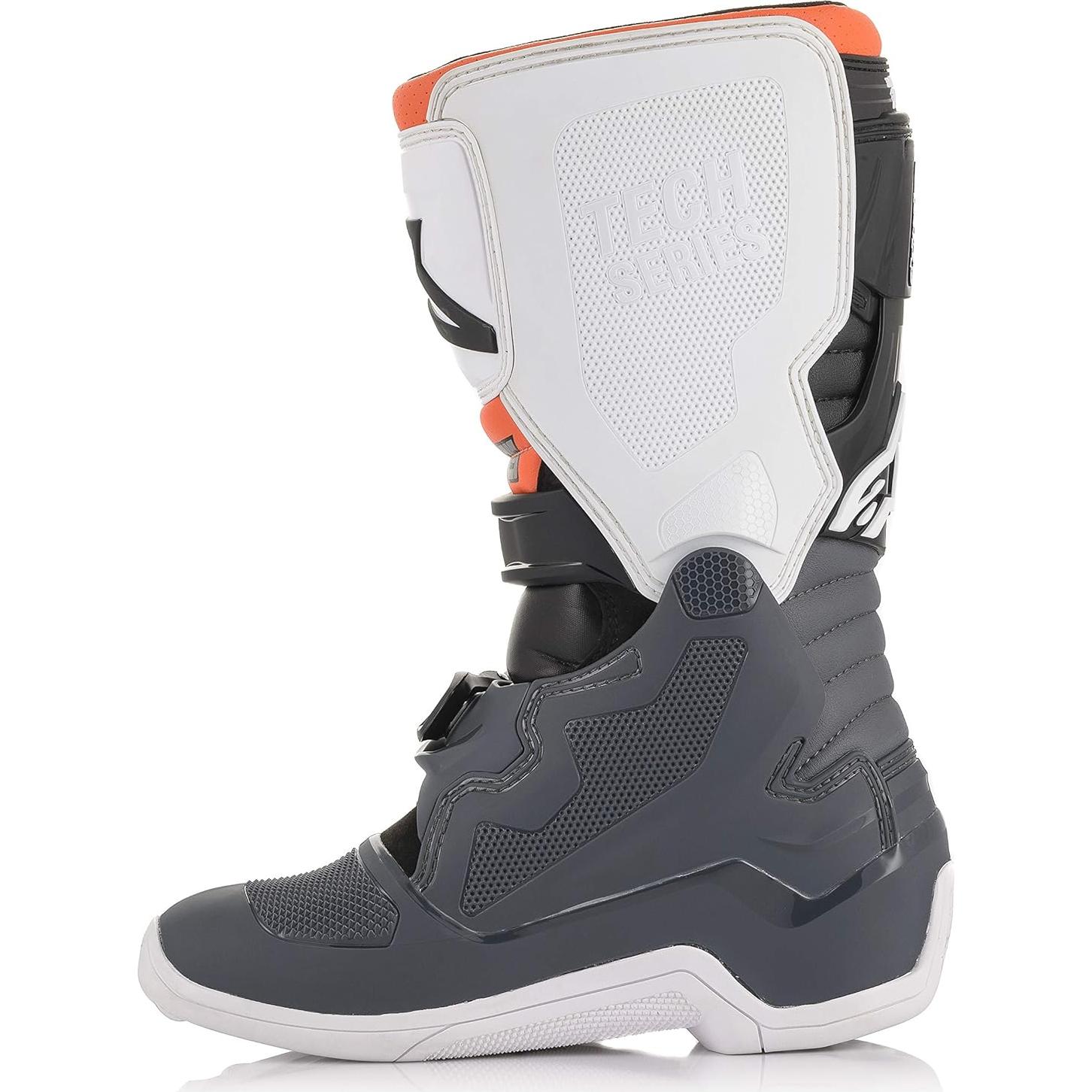 Botas Tech 7S Unisex Niños Alpinestars Negro/Gris/Blanco/Naranja