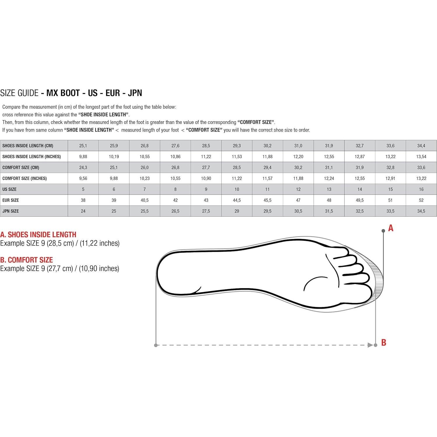 Botas Tech 7S Unisex Niños Alpinestars Negro/Gris/Blanco/Naranja