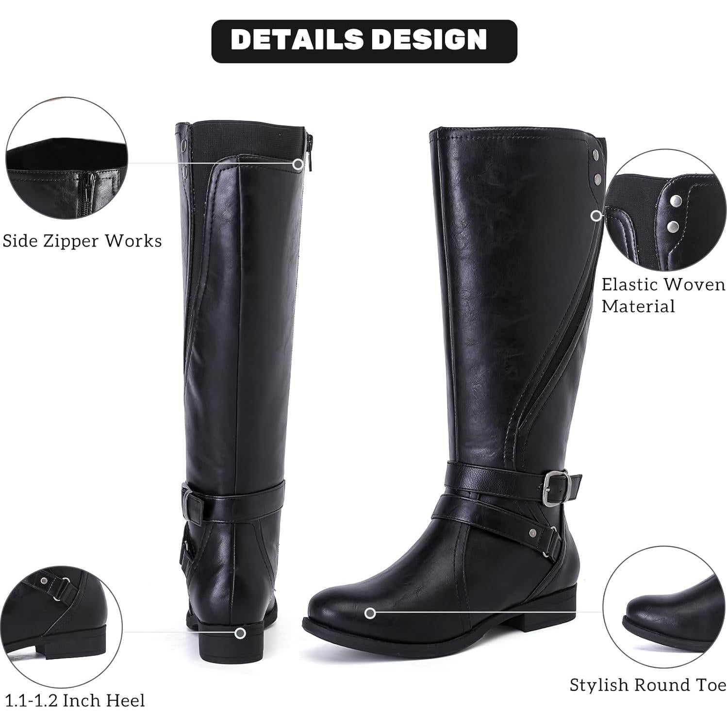 Botas Altas de Rodilla para Mujeres Ruiee - Elegantes y Cómodas