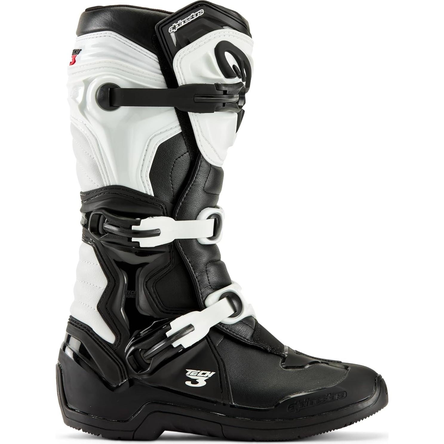 Botas de Motocross Alpinestars Tech 3 Talla 15 Negro/Blanco