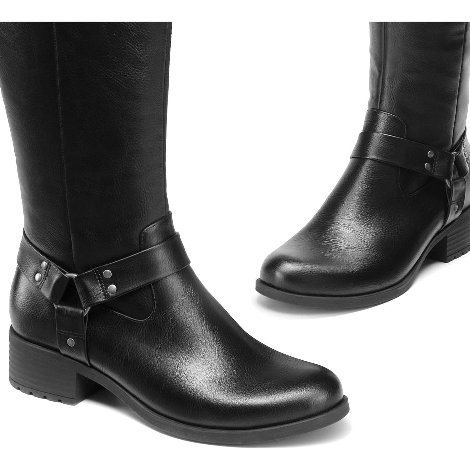 Botas hasta la Rodilla Dream Pairs para Mujeres - Negras, Cómodas