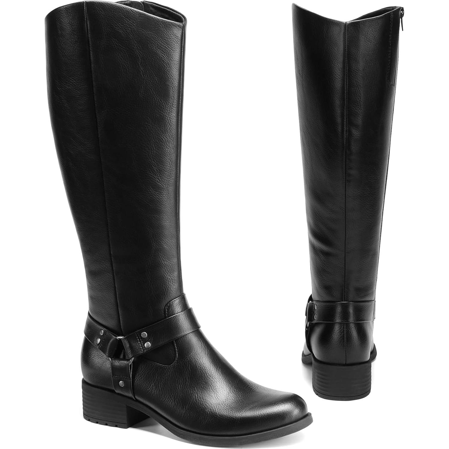 Botas hasta la Rodilla Dream Pairs para Mujeres - Negras, Cómodas