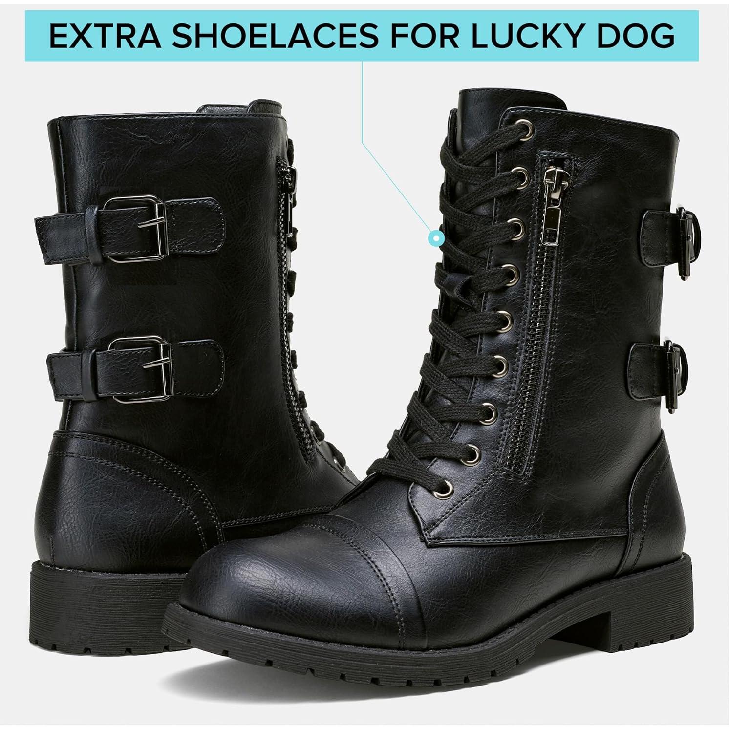 Botas de Combate Vepose 928 para Mujeres con Bolsillo Lateral