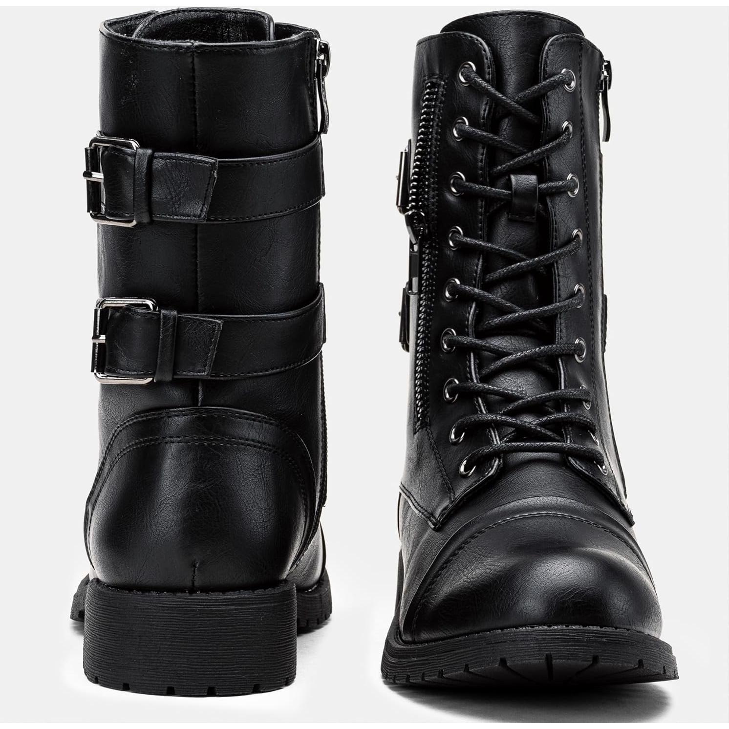 Botas de Combate Vepose 928 para Mujeres con Bolsillo Lateral
