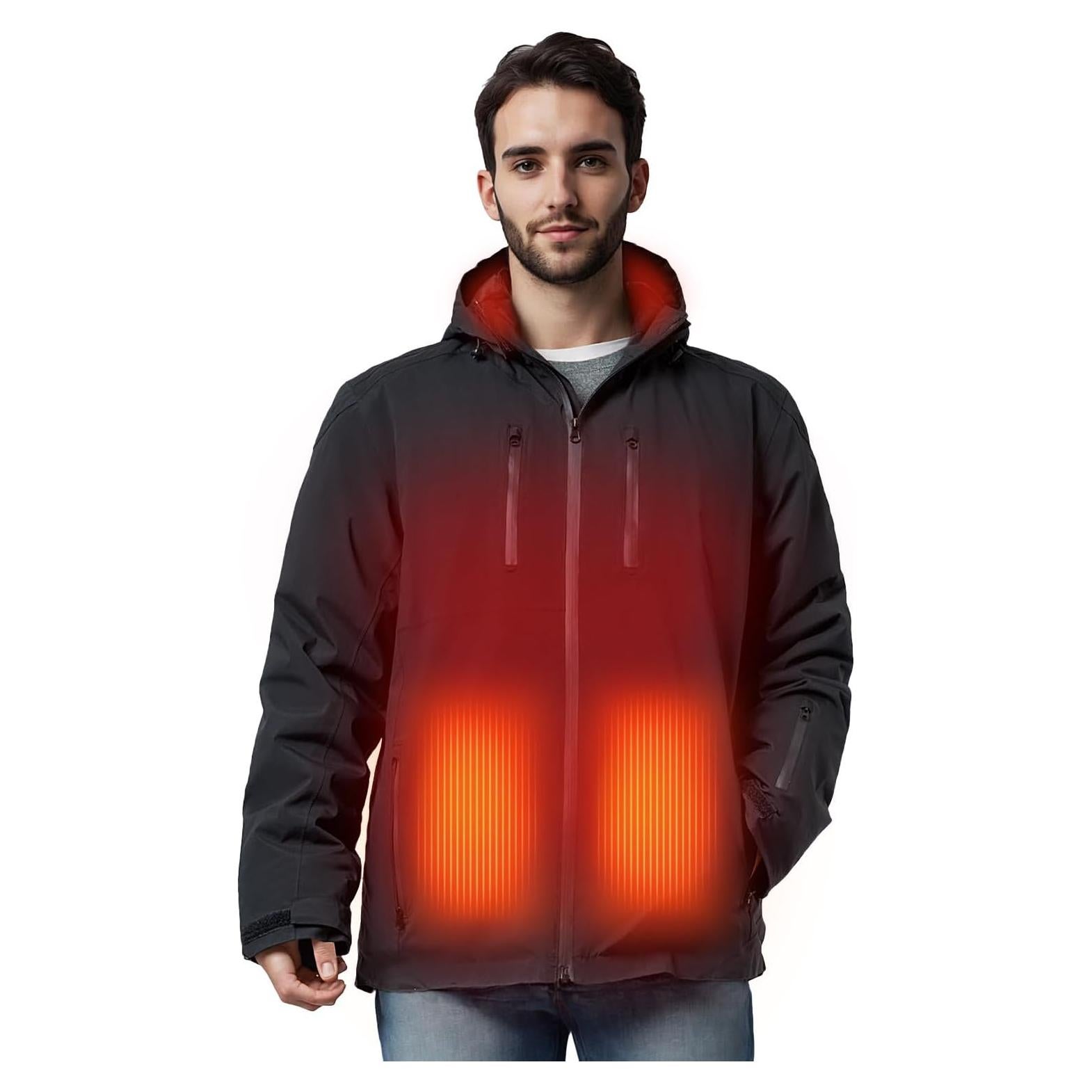 Chaqueta Calentada SAVIOR HEAT Hombre Impermeable 10 Horas