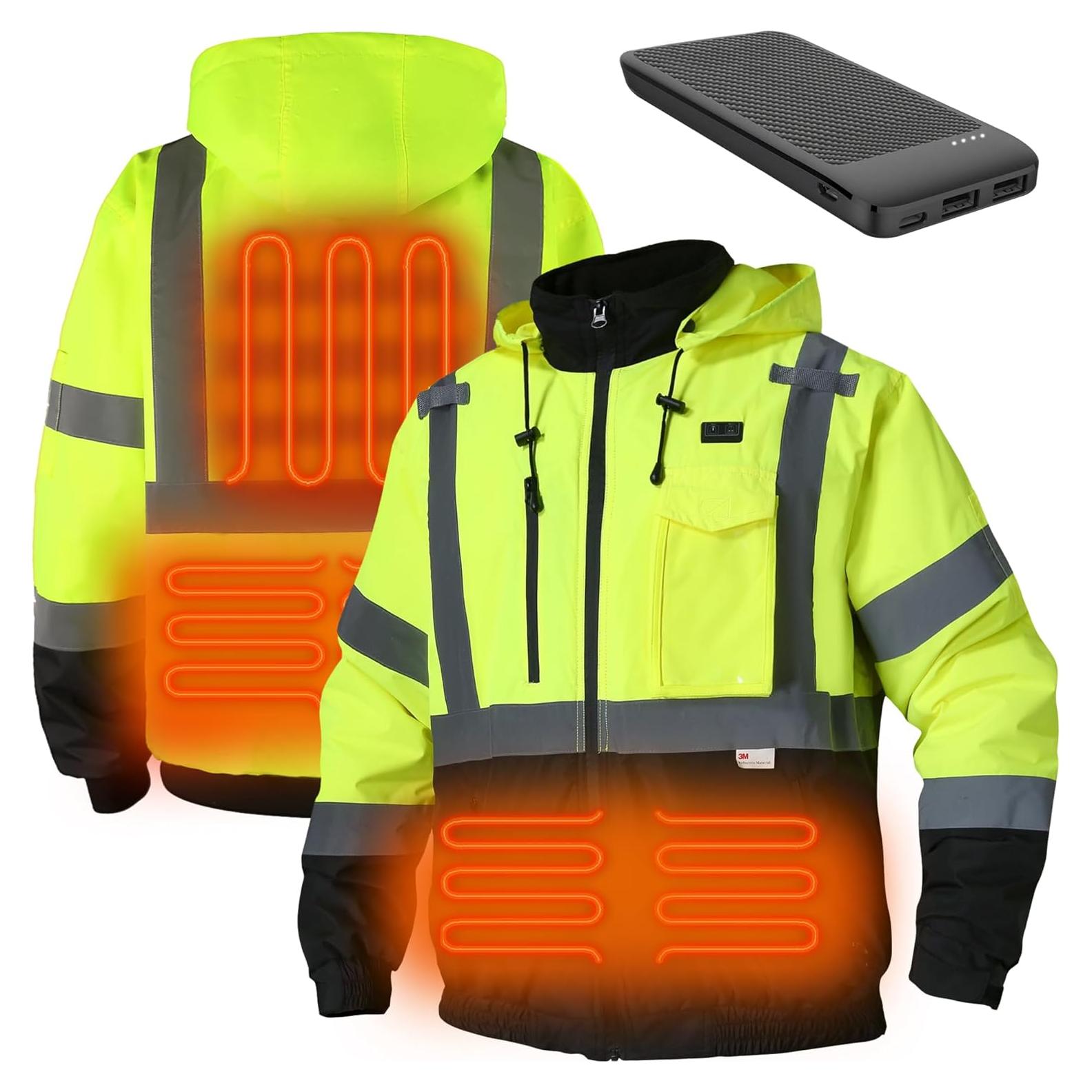 Chaqueta Calentada de Seguridad Hi-Vis DPSAFETY Mediana