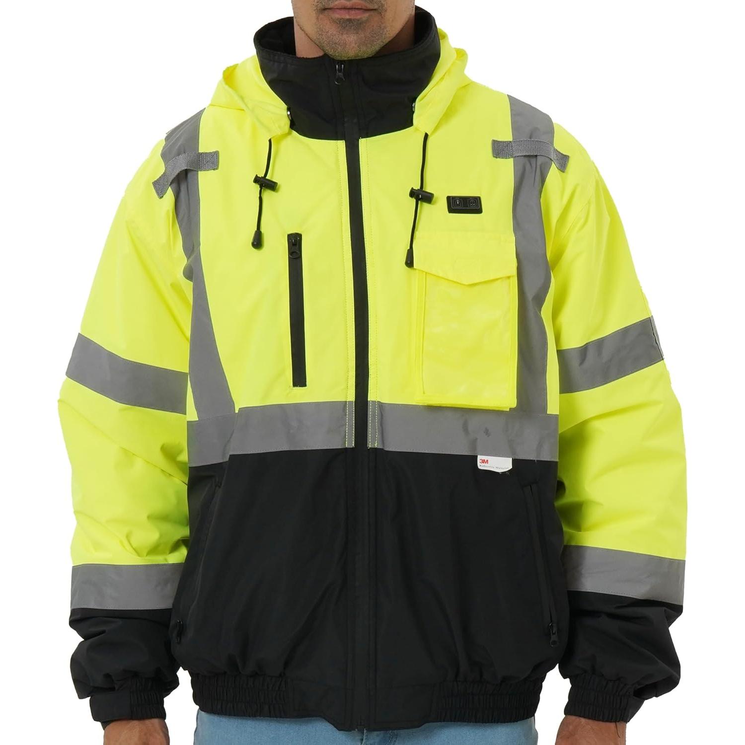 Chaqueta Calentada de Seguridad Hi-Vis DPSAFETY Mediana