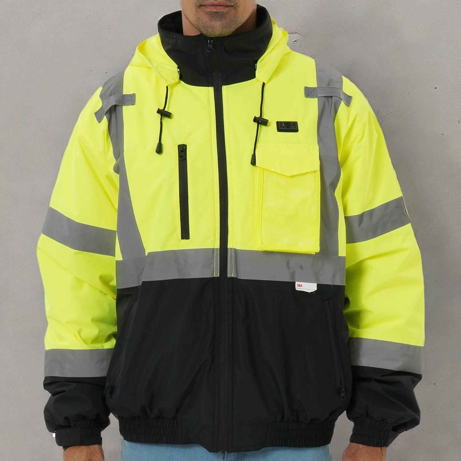 Chaqueta Calentada de Seguridad Hi-Vis DPSAFETY Mediana