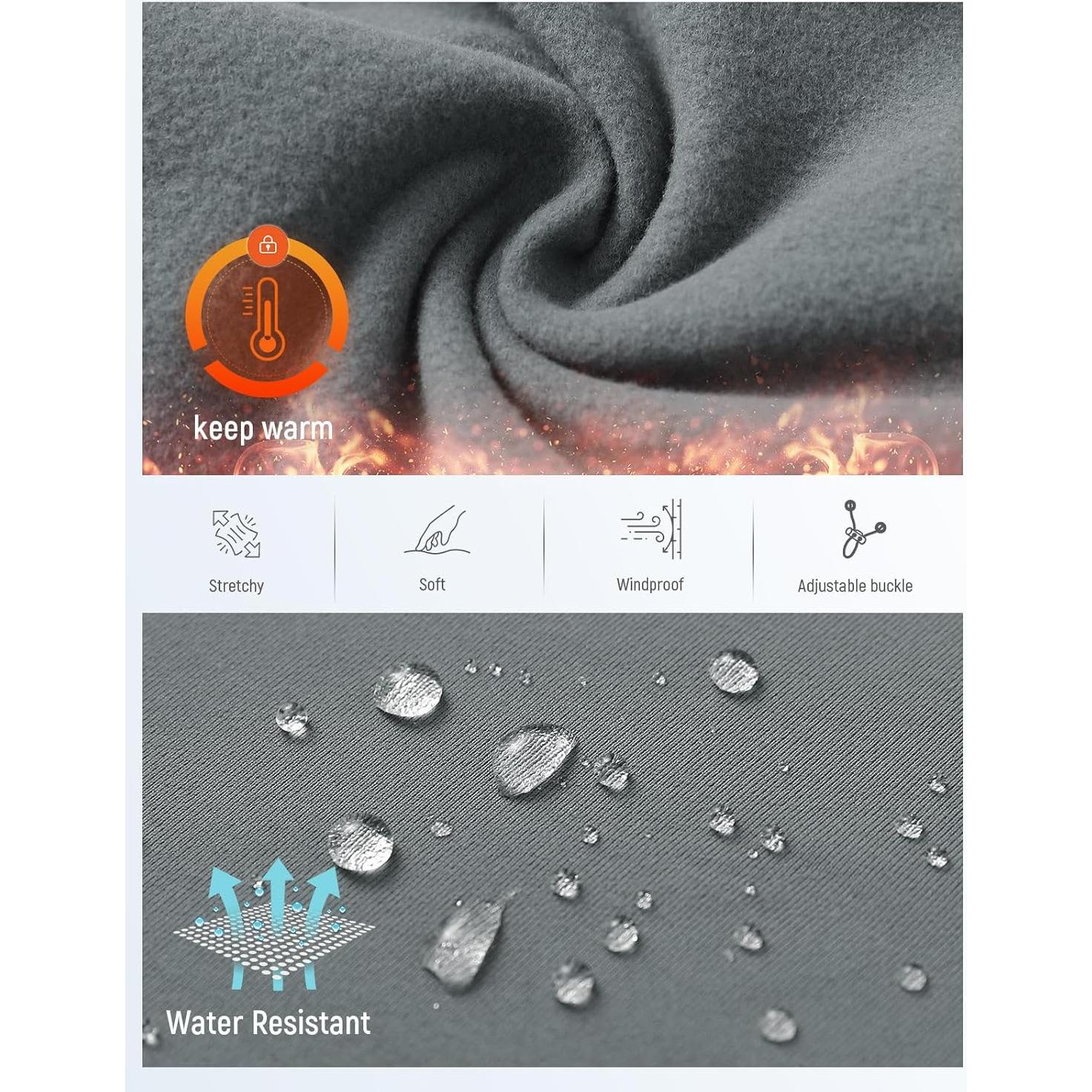 Pasamontañas Baleaf Gris Térmico Resistente al Agua Unisex