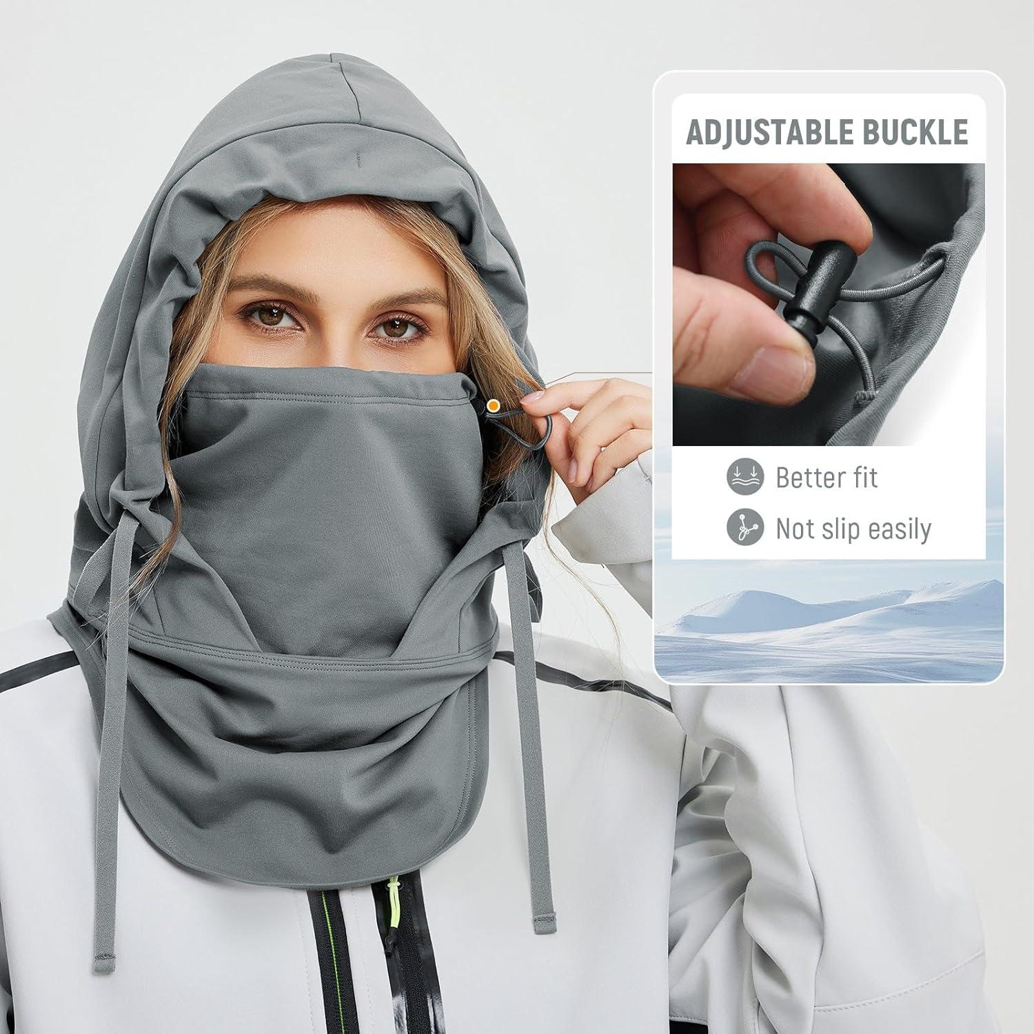 Pasamontañas Baleaf Gris Térmico Resistente al Agua Unisex