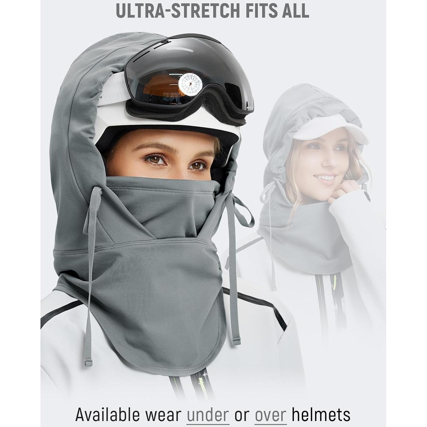 Pasamontañas Baleaf Gris Térmico Resistente al Agua Unisex