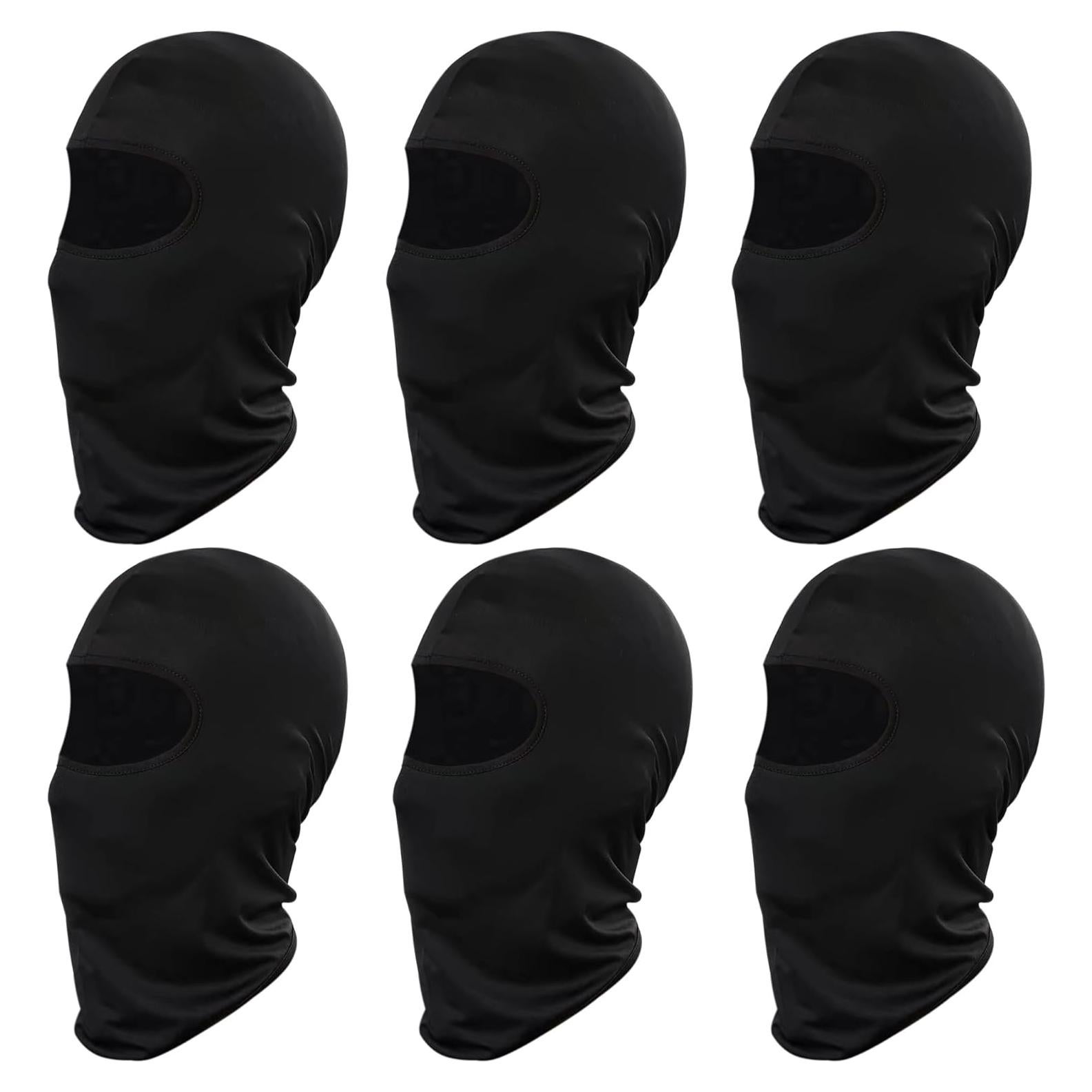 6 Máscaras Balaclava de Poliéster UV para Deportes al Aire Libre
