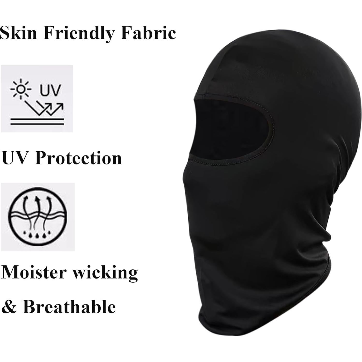 6 Máscaras Balaclava de Poliéster UV para Deportes al Aire Libre