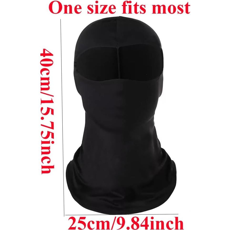 6 Máscaras Balaclava de Poliéster UV para Deportes al Aire Libre