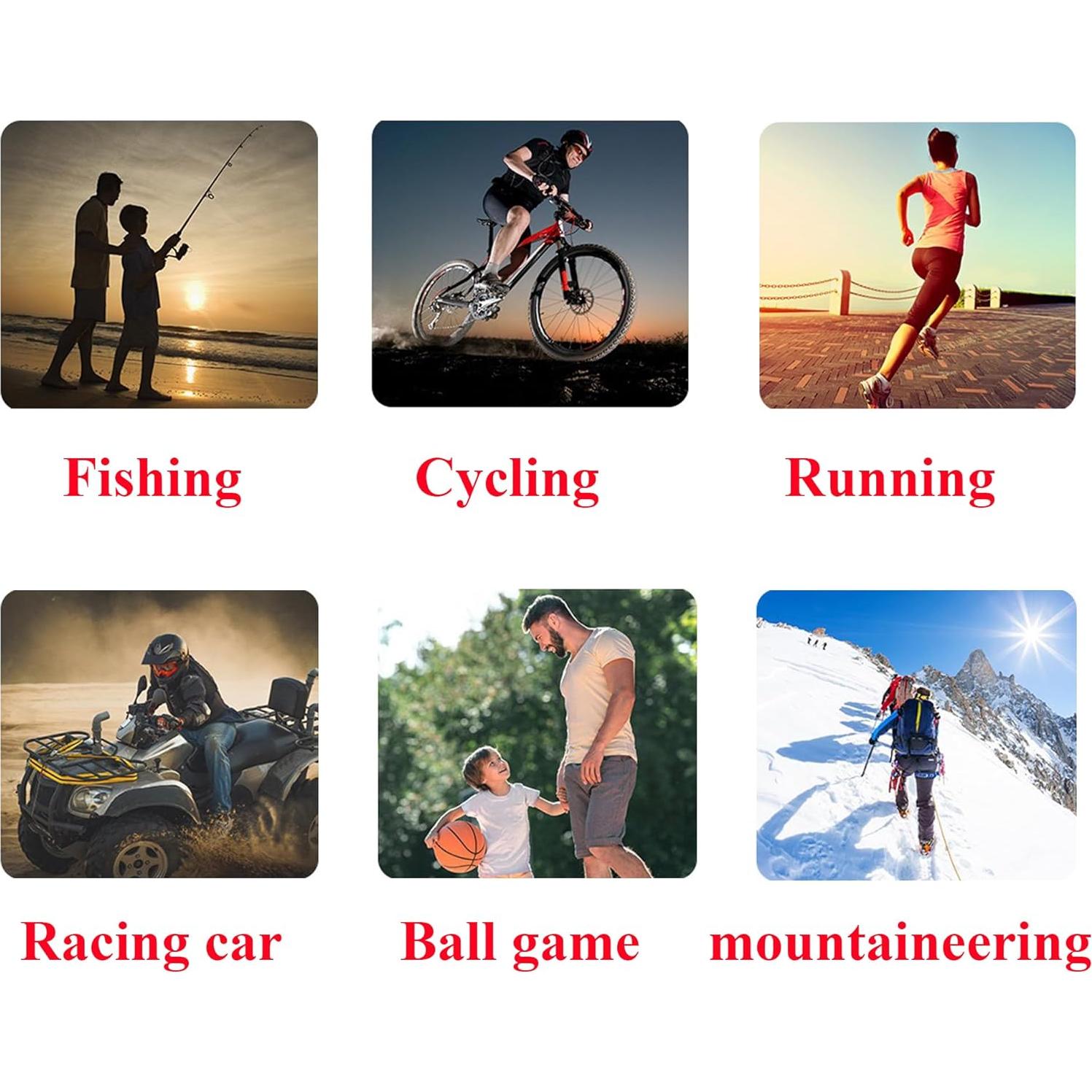 6 Máscaras Balaclava de Poliéster UV para Deportes al Aire Libre