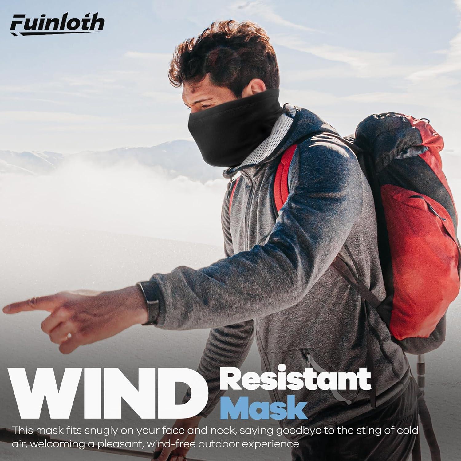 Gaiter de Cuello Térmico Fuinloth 2 Pack - Unisex Negro