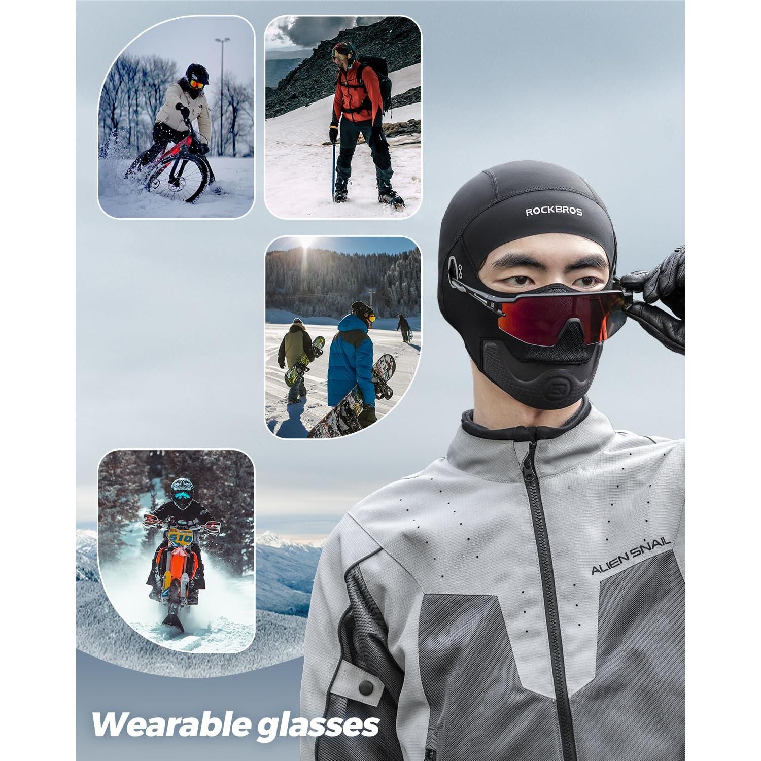 Balaclava ROCKBROS Térmica Unisex con Almohadilla Anticaída