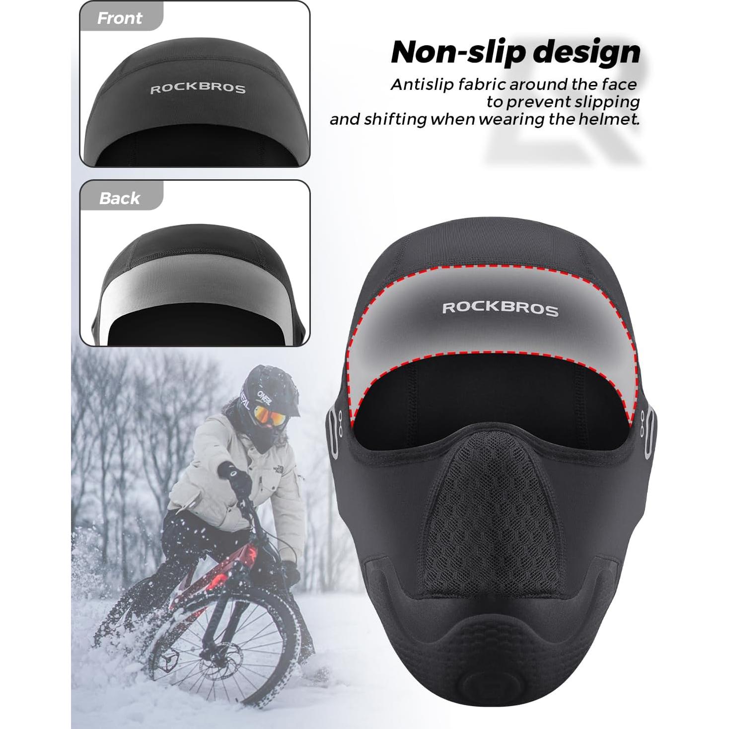 Balaclava ROCKBROS Térmica Unisex con Almohadilla Anticaída