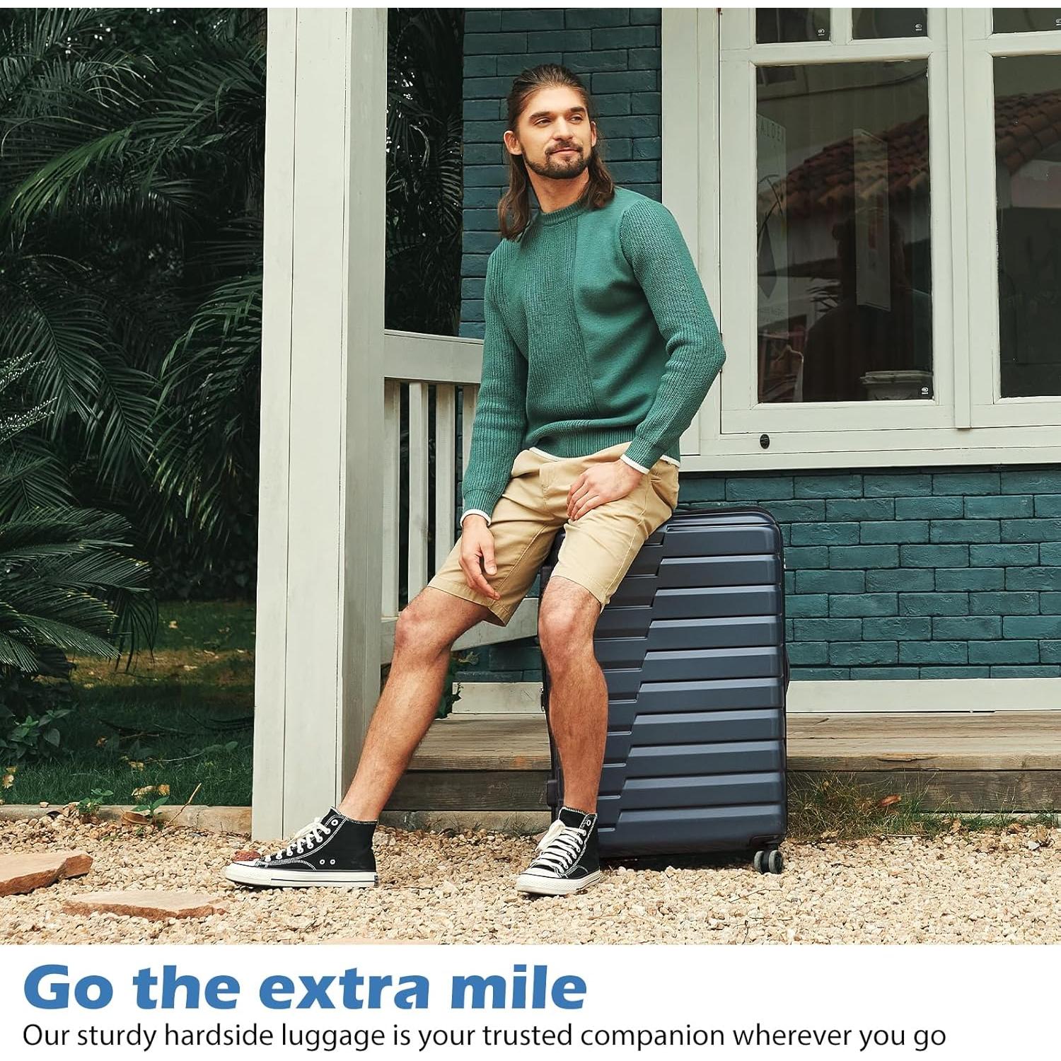 Maleta Coolife 24" Dura PC+ABS con Ruedas y TSA