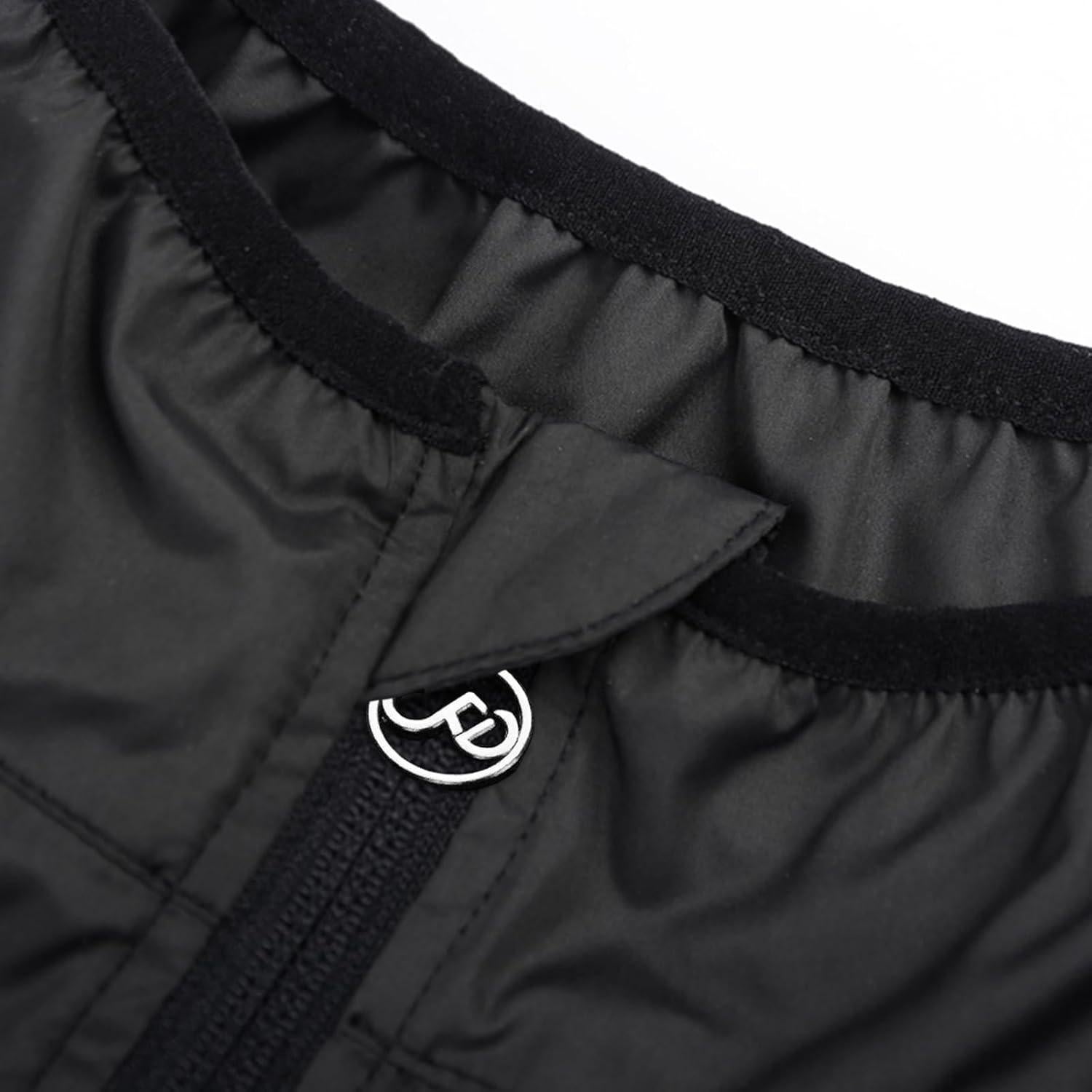 WOSAWE Men's High Visibility Cycling Wind Jacket Water Resistance Reflective Windbreaker